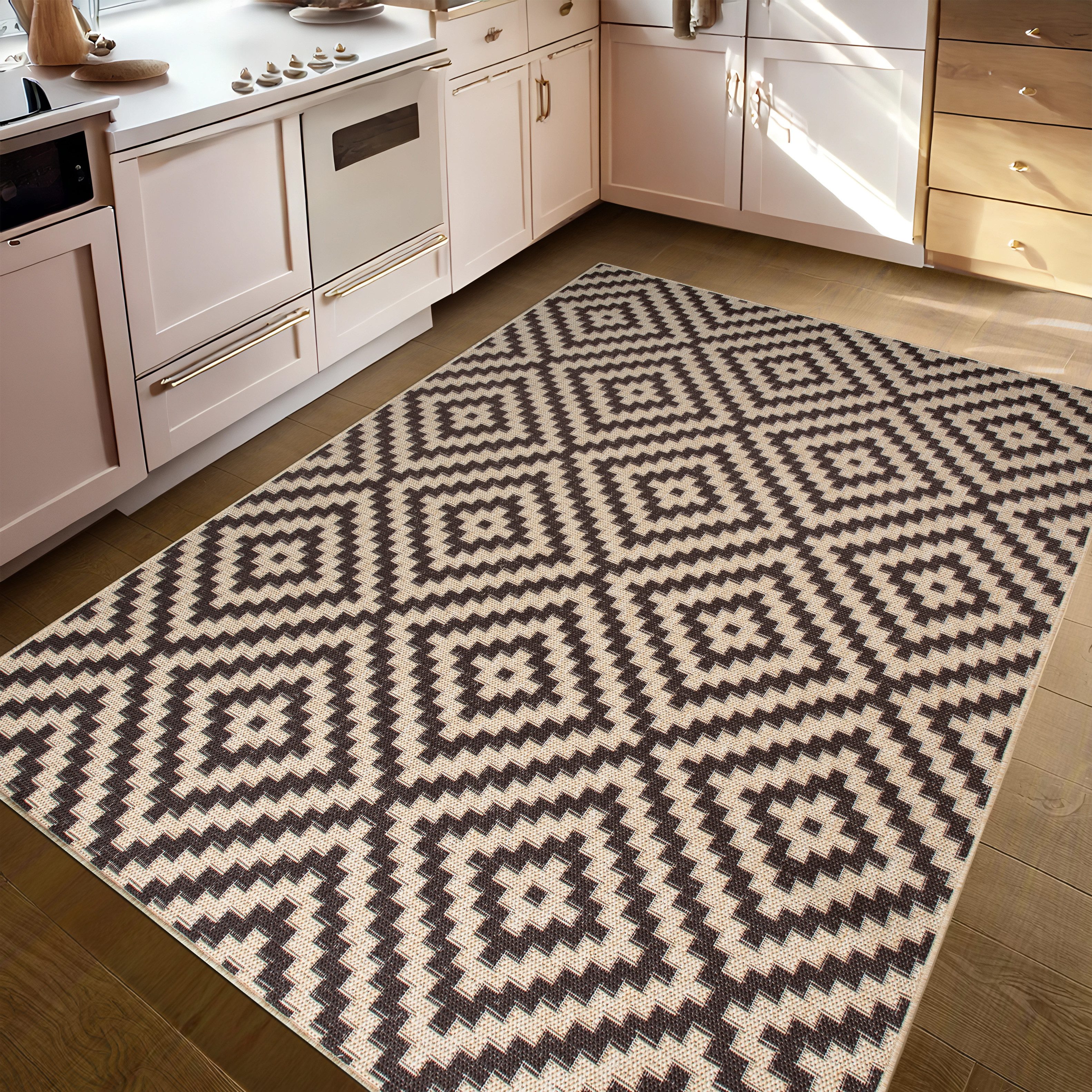 my home Vloerkleed Cordoba is ook als loper verkrijgbaar Geschikt voor binnen en buiten, sisal-look, weerbestendig & uv-bestendig, boho