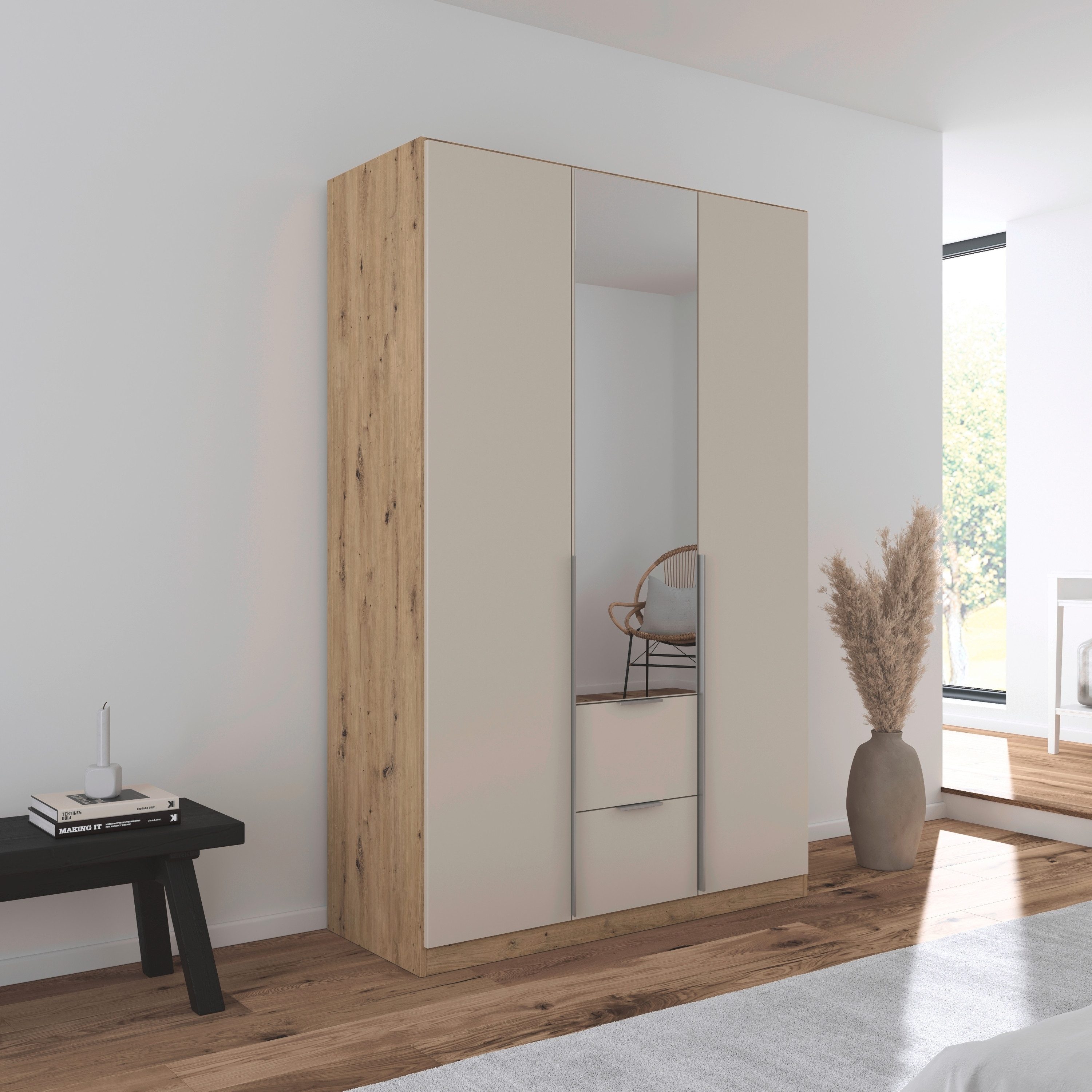 rauch Draaideurkast Kledingkast kast garderobe AGORDO met decor- of hoogglansfront
