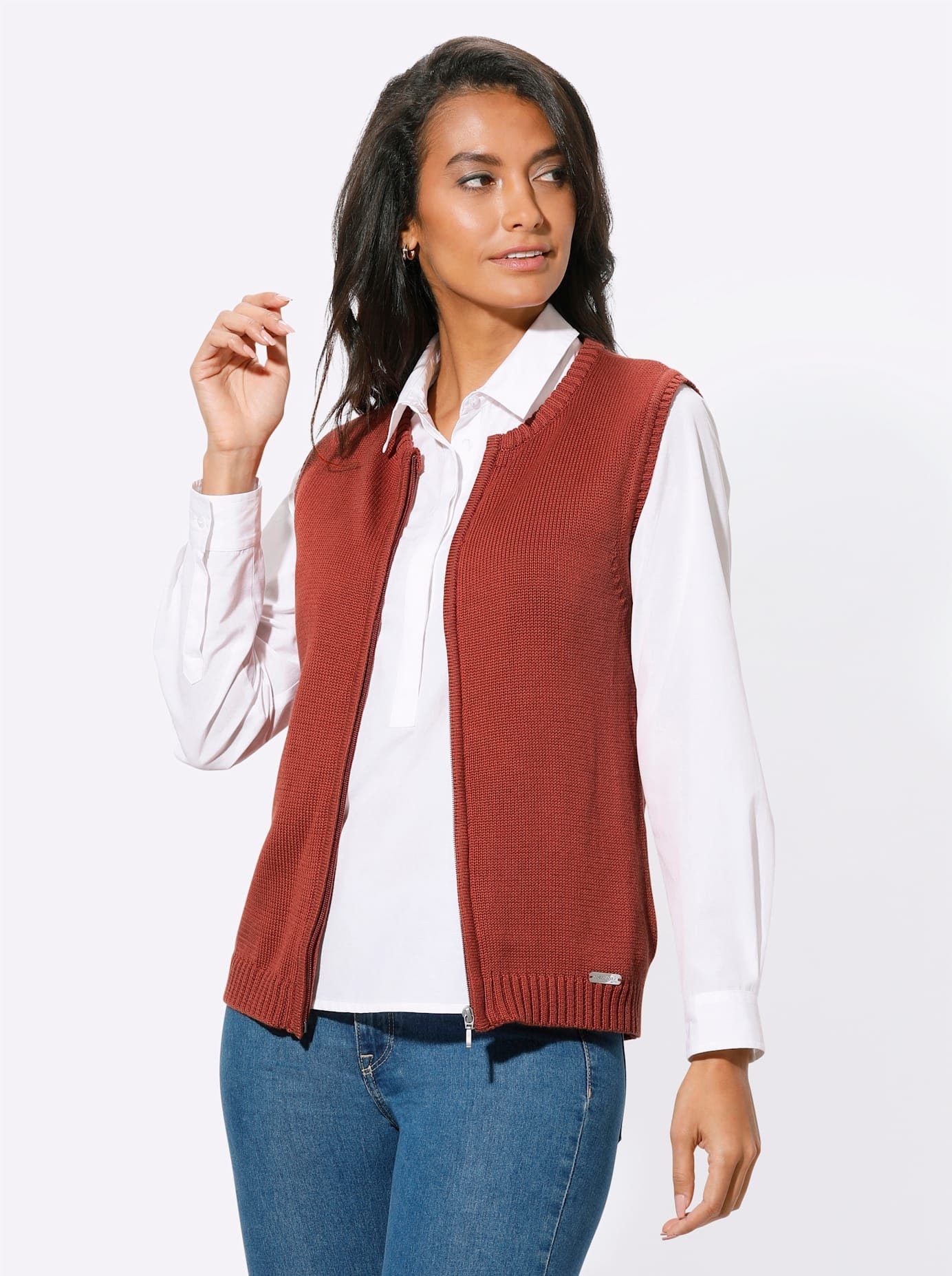Casual Looks Mouwloos vest