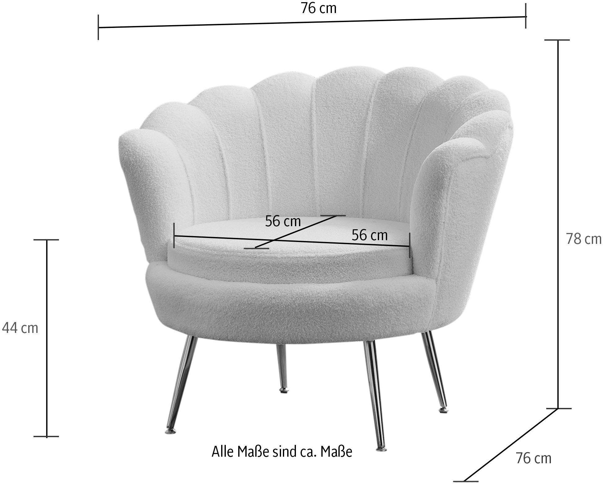 SalesFever Loungestoel opvallend schelpdesign