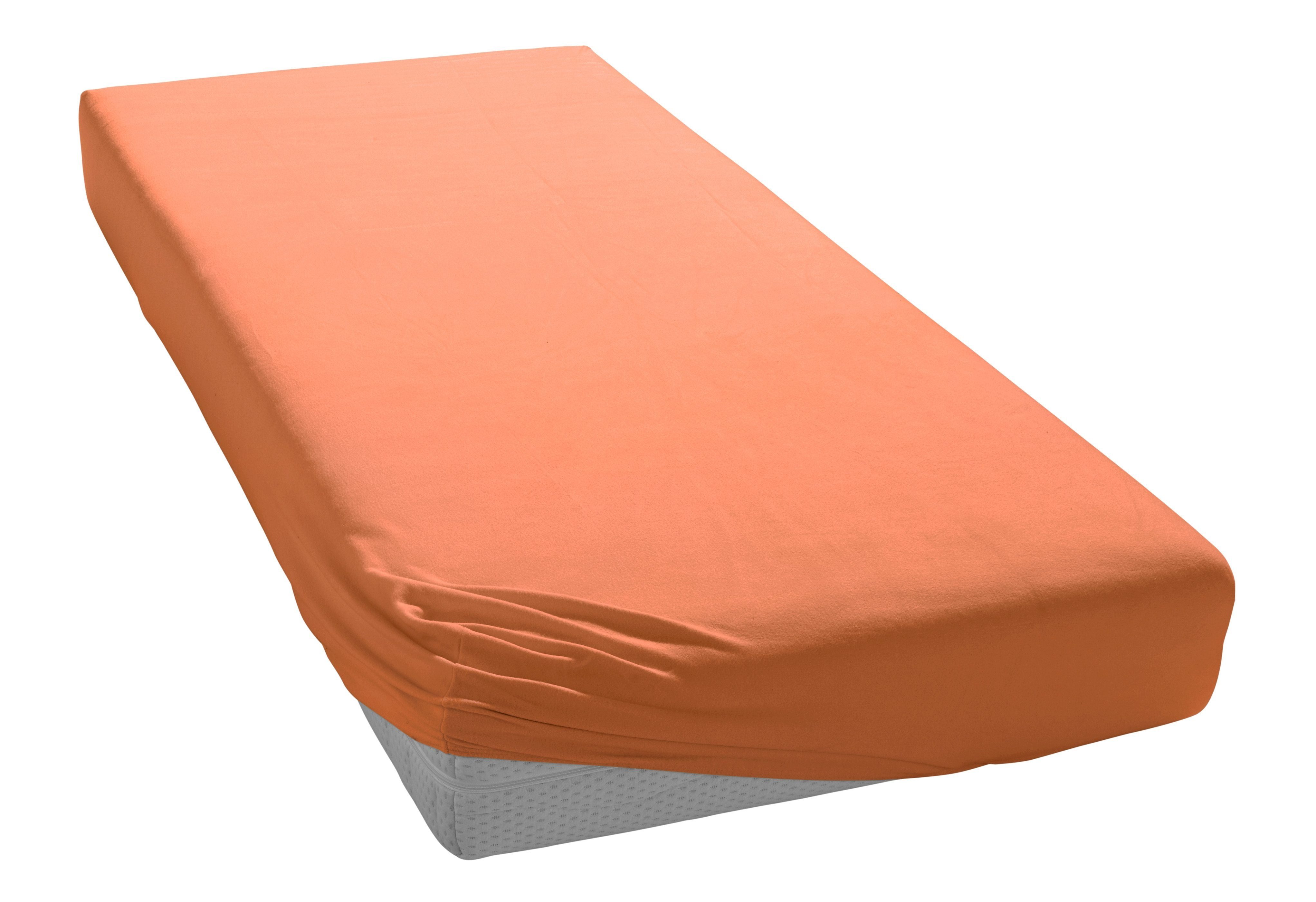Irisette Hoeslaken Royal 3 (1 stuk) hoeslakens maat 180-200 cm x 190-220 cm oranje