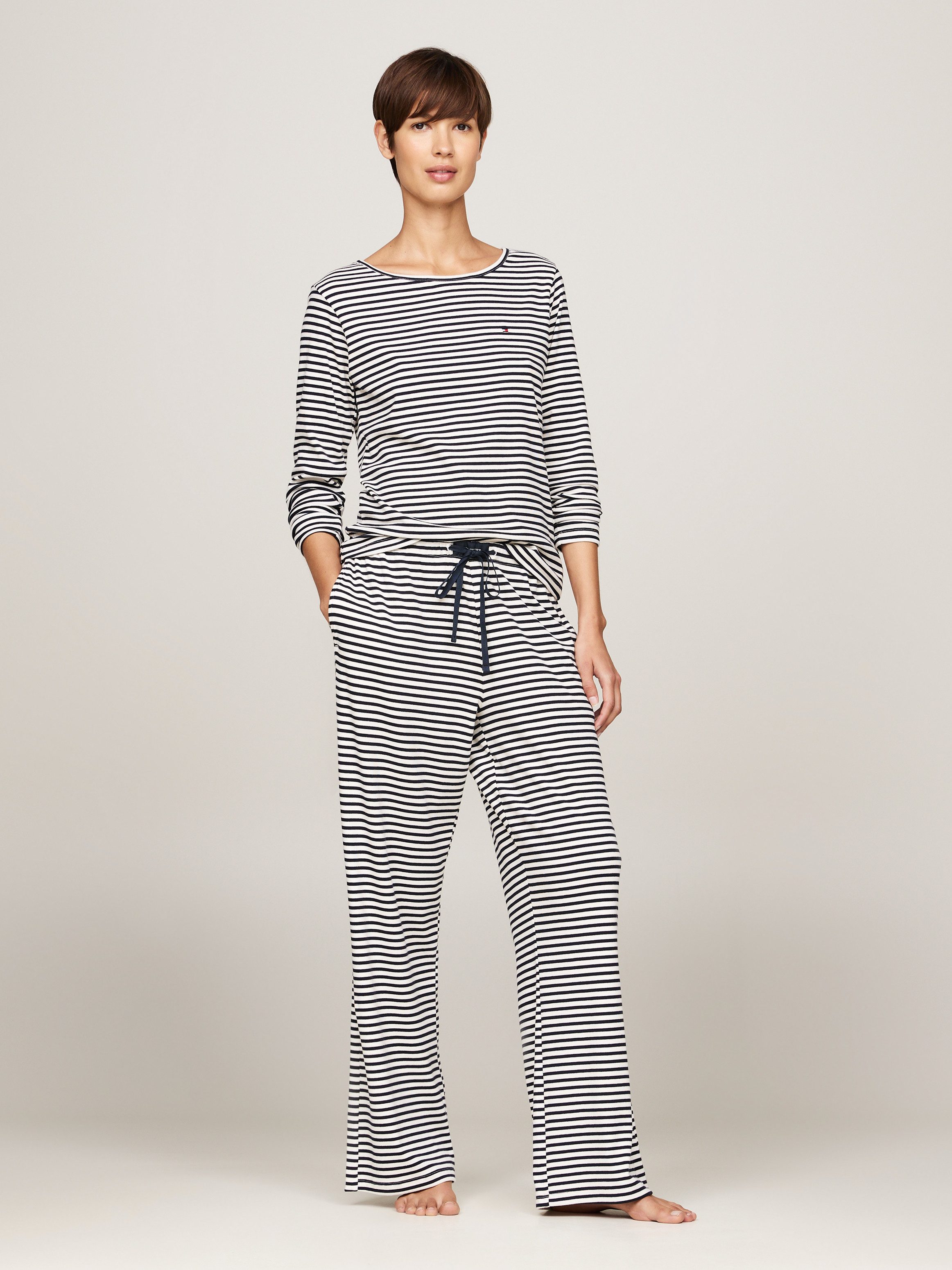 Tommy Hilfiger Underwear Pyjama JERSEY LS PRINT PJ SET (set 2-delig 2-delig)