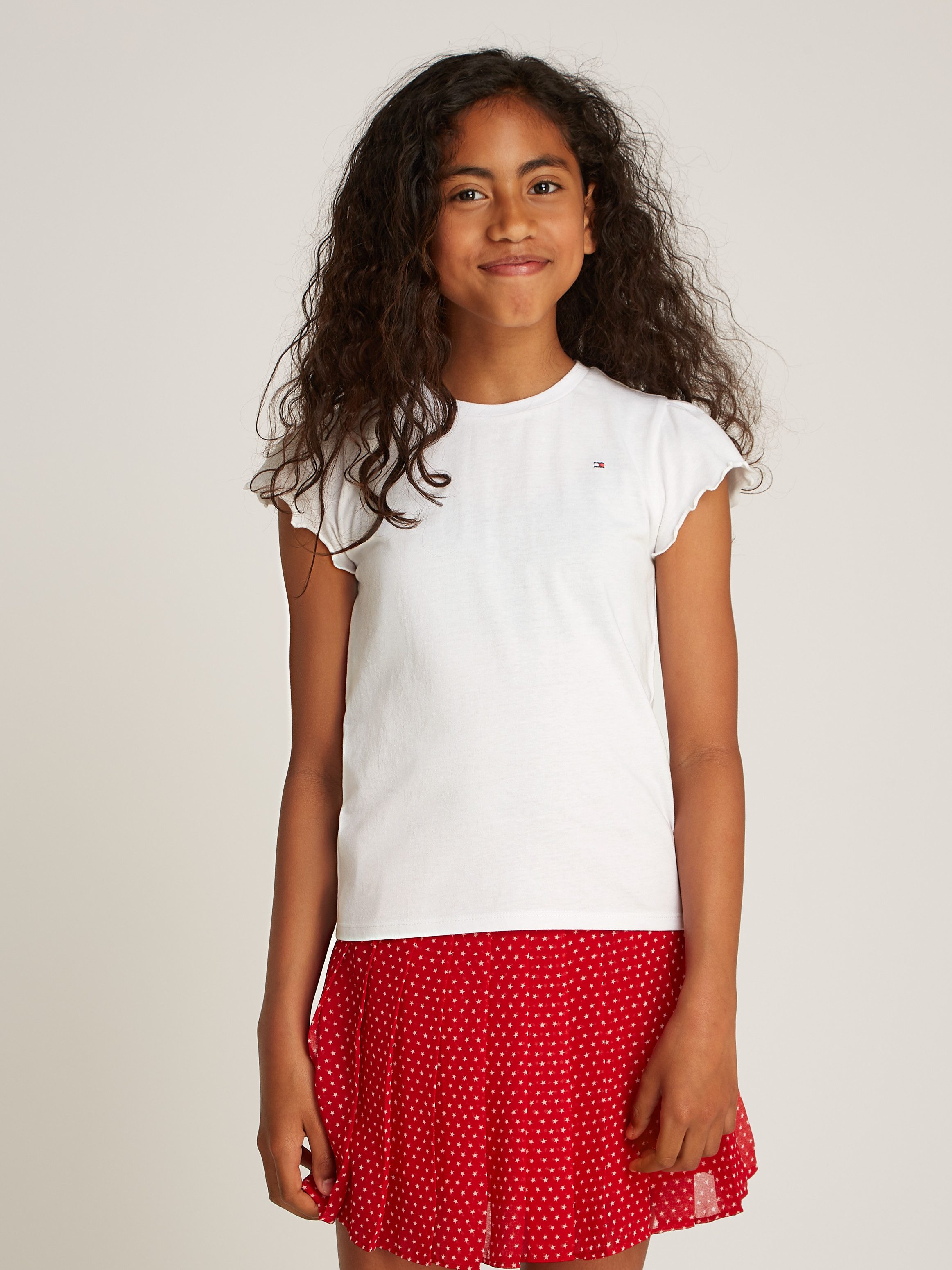 Tommy Hilfiger T-shirt ESSENTIAL RUFFLE SLEEVE TOP