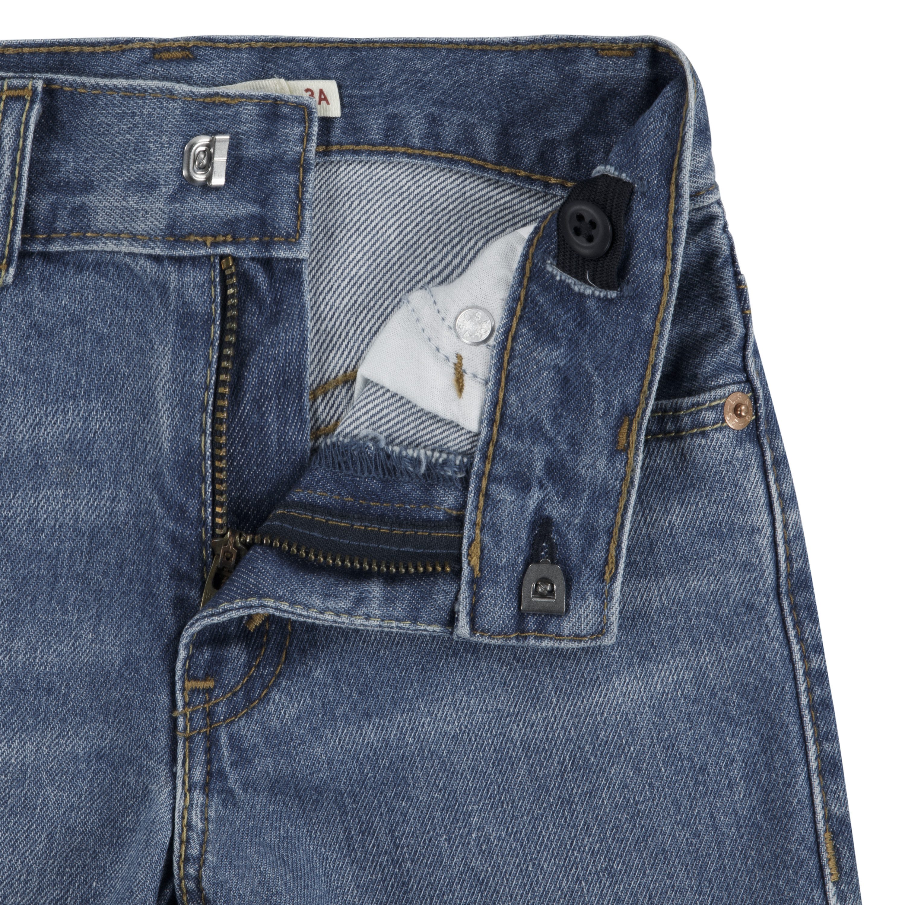 Levi's Kidswear Jeansshort van robuust katoen-denim