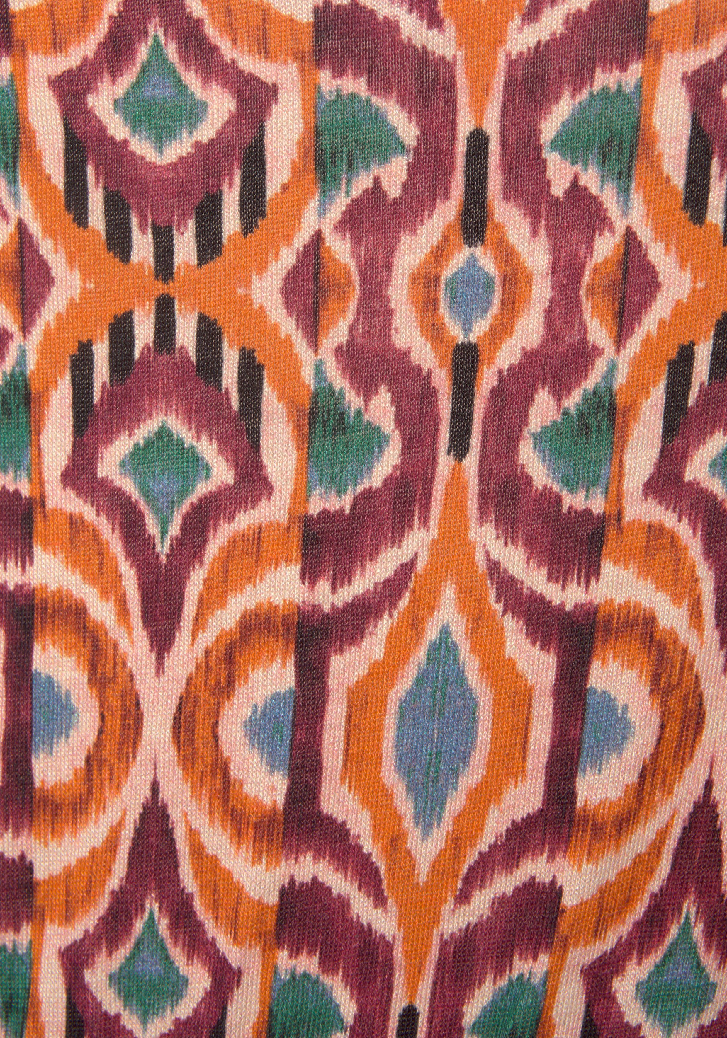 Lascana Maxi-jurk met etnische print en verstelbare bandjes, zomerjurk, strandjurk