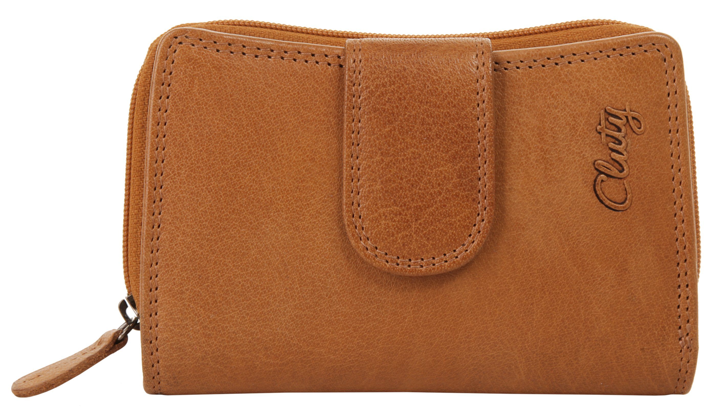 Cluty Portemonnee echt leder