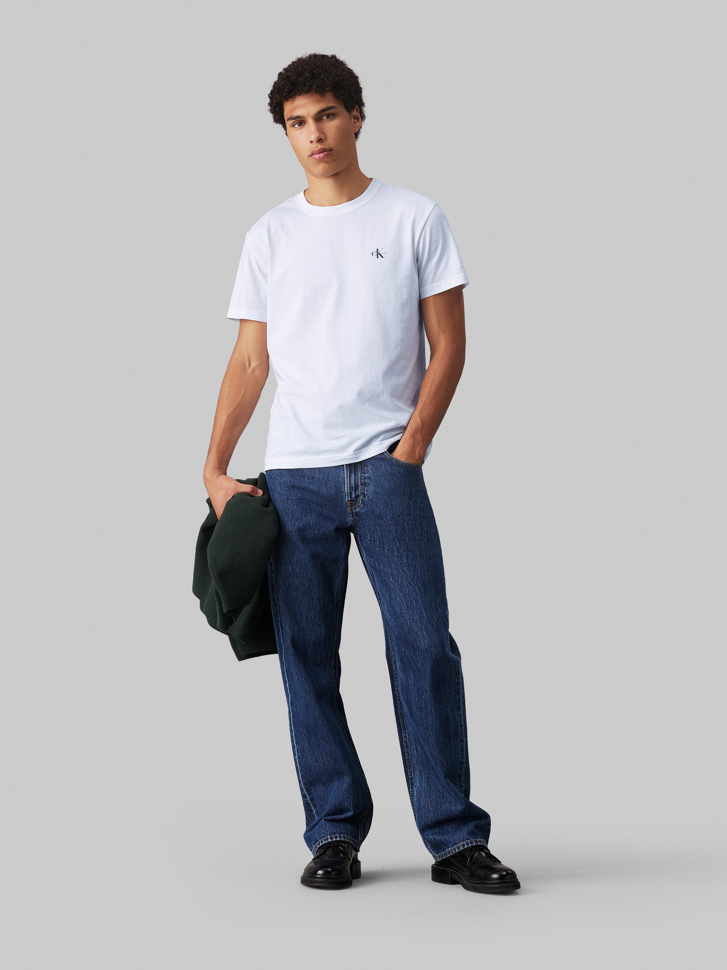 Calvin Klein T-shirt 2 PACK MONOLOGO (Set van 2)