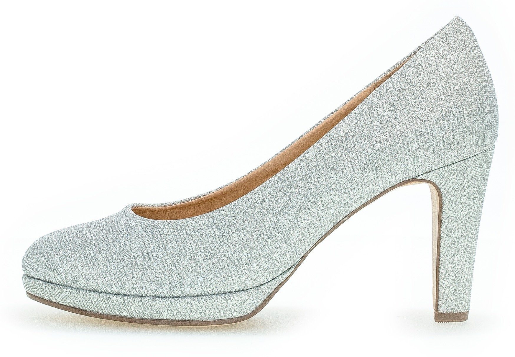 Gabor Pumps , avondschoen, feestelijke schoen, trechterhak, in glinsterende look