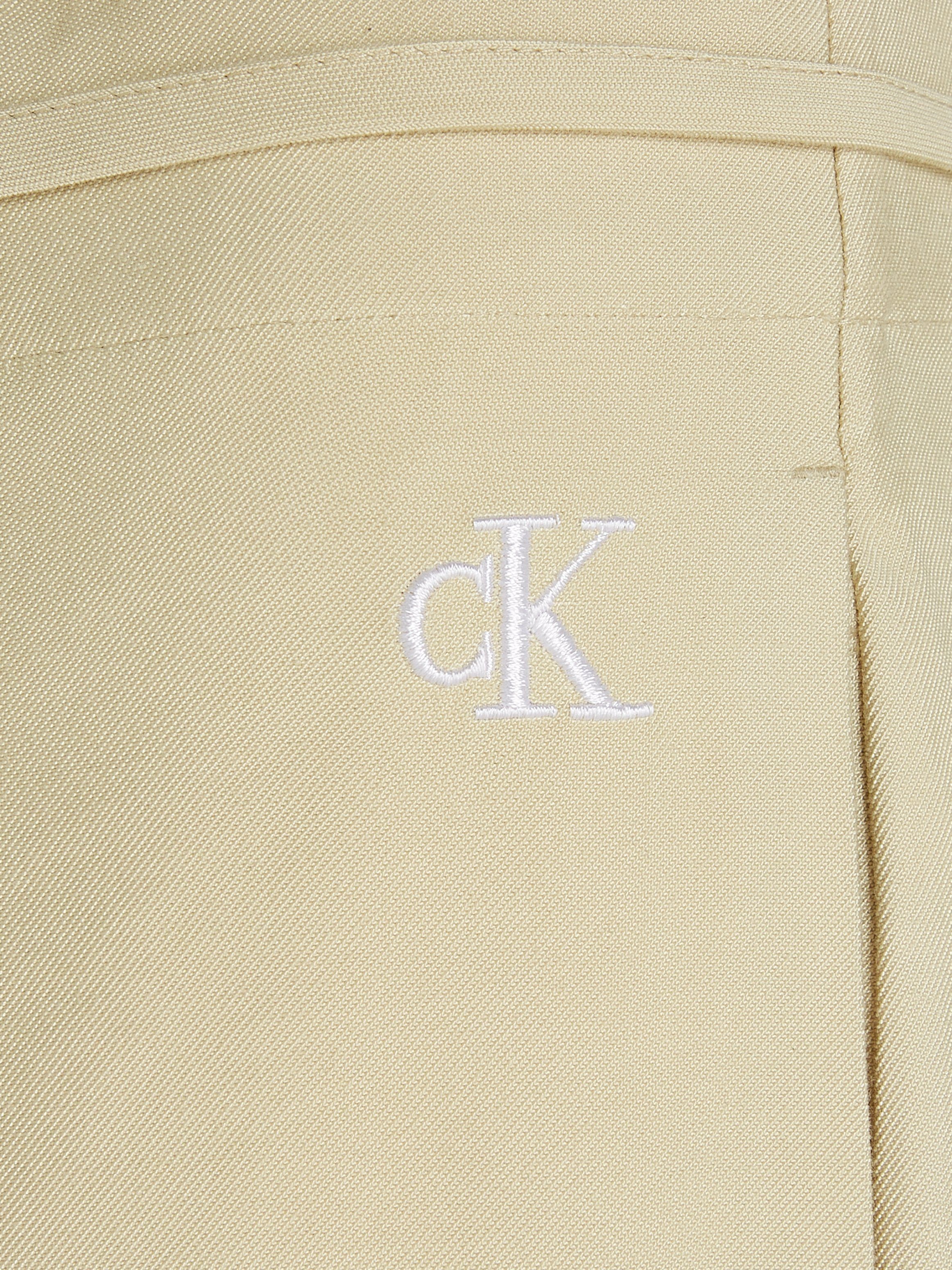 Calvin Klein Geweven broek WAIST TIES TAPERED TWILL PANT