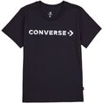 converse t-shirt floral logo graphic tee zwart