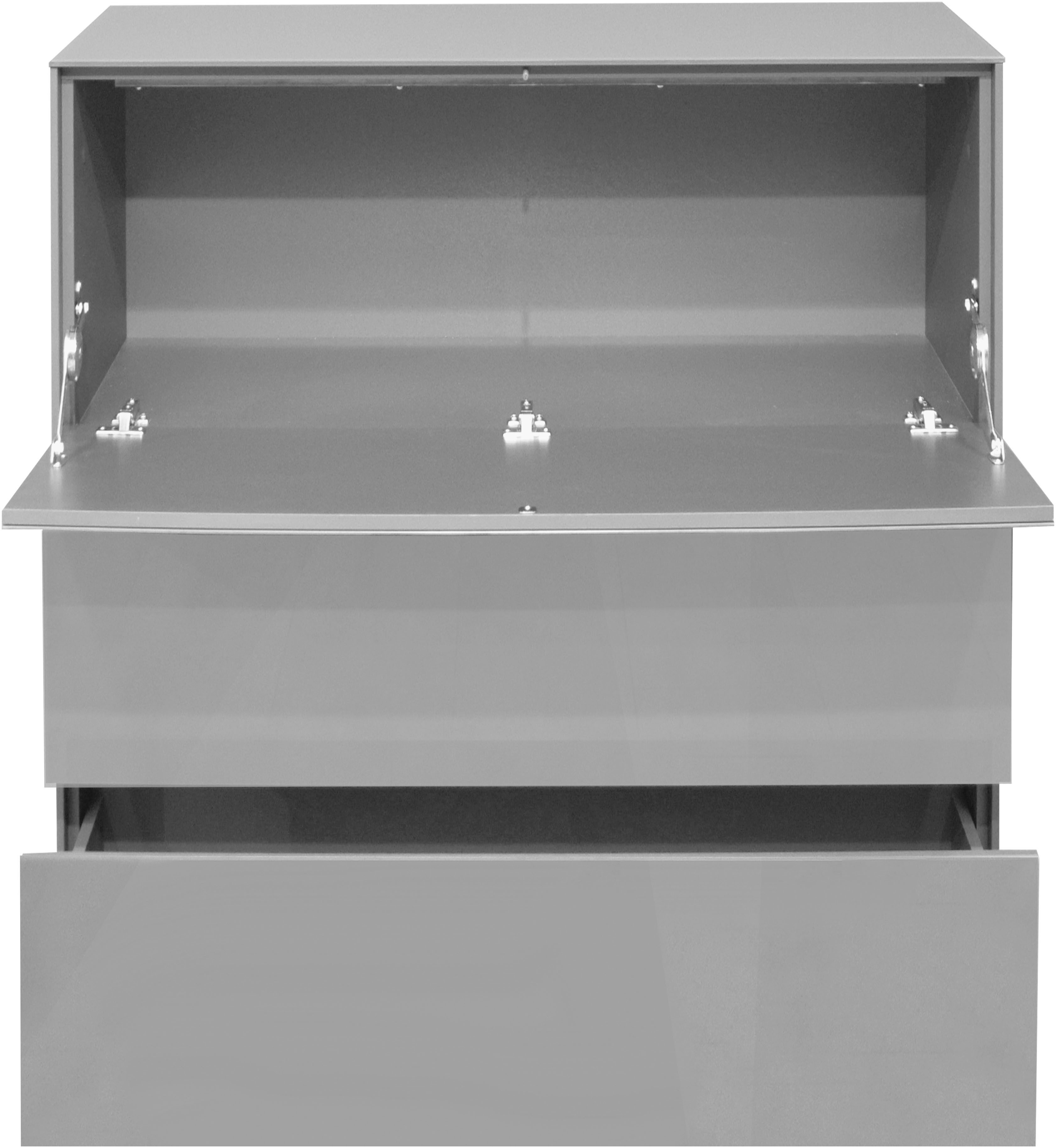 Mäusbacher Kast Imola BESTSELLER! Mäusbacher commode met glasfront en glazen bovenblad