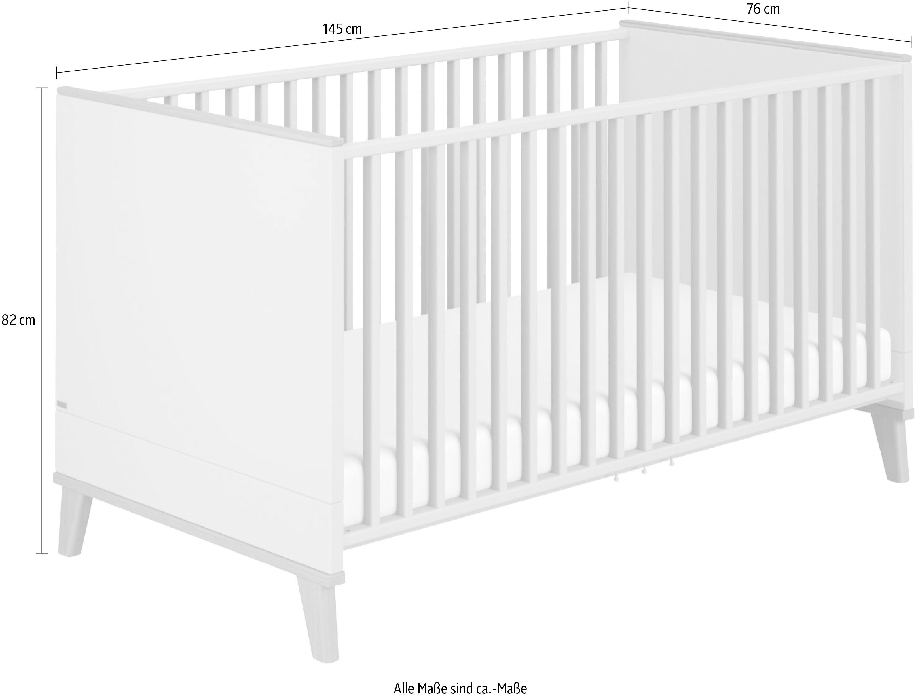 PAIDI Kinderwelten Ledikantje Fiene 4-voudig in hoogte verstelbaar, met airwell® comfort lattenbodem