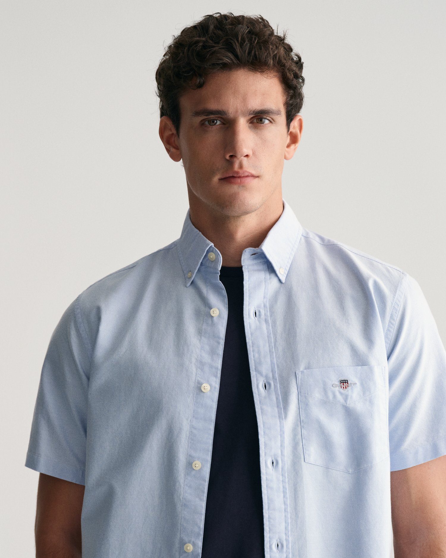 Gant Overhemd met korte mouwen REG OXFORD SHIRT
