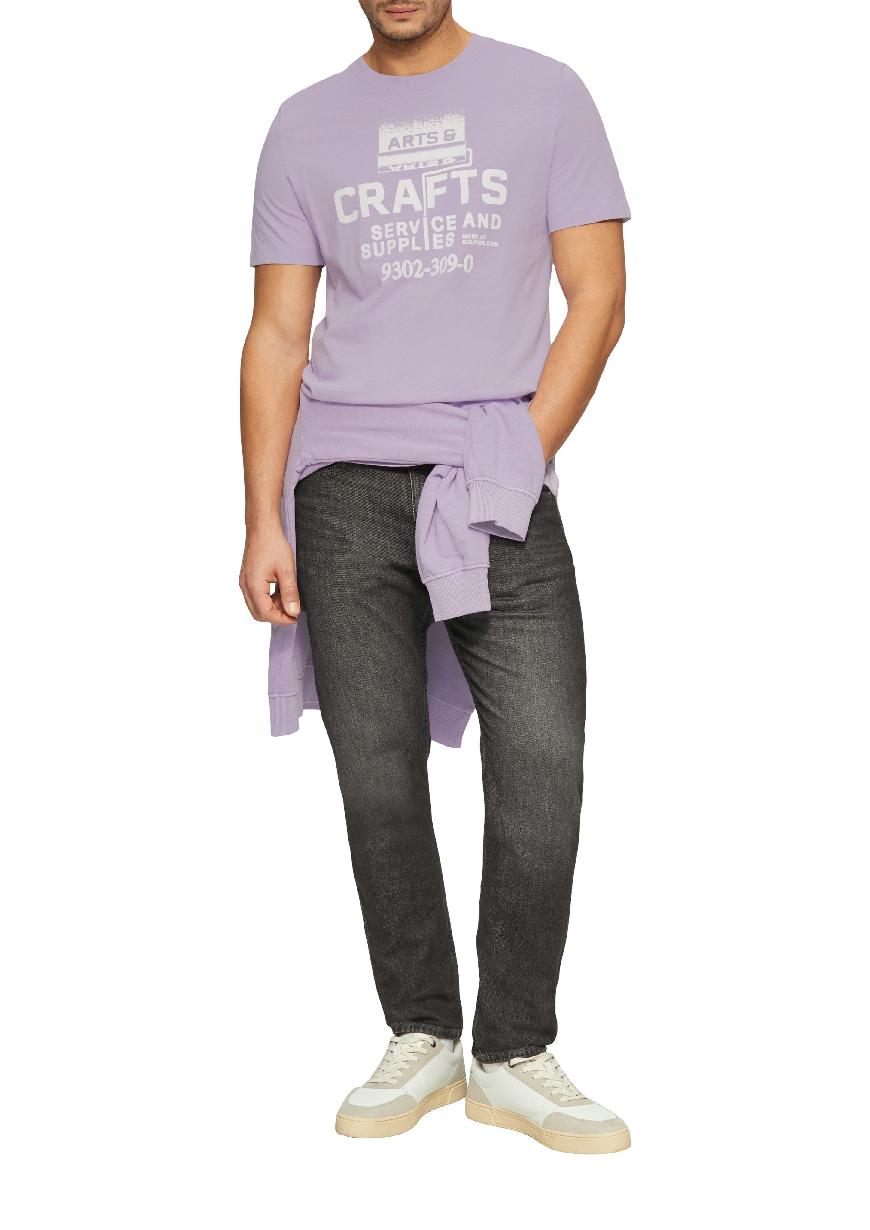 s.Oliver Shirt met ronde hals met frontprint