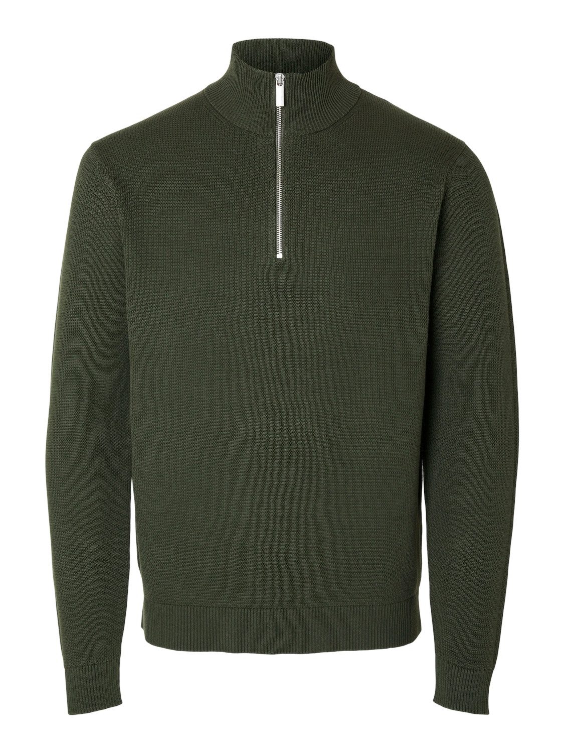 SELECTED HOMME Schipperstrui SLHDANE LS KNIT STRUCTURE HALF ZIP NOOS