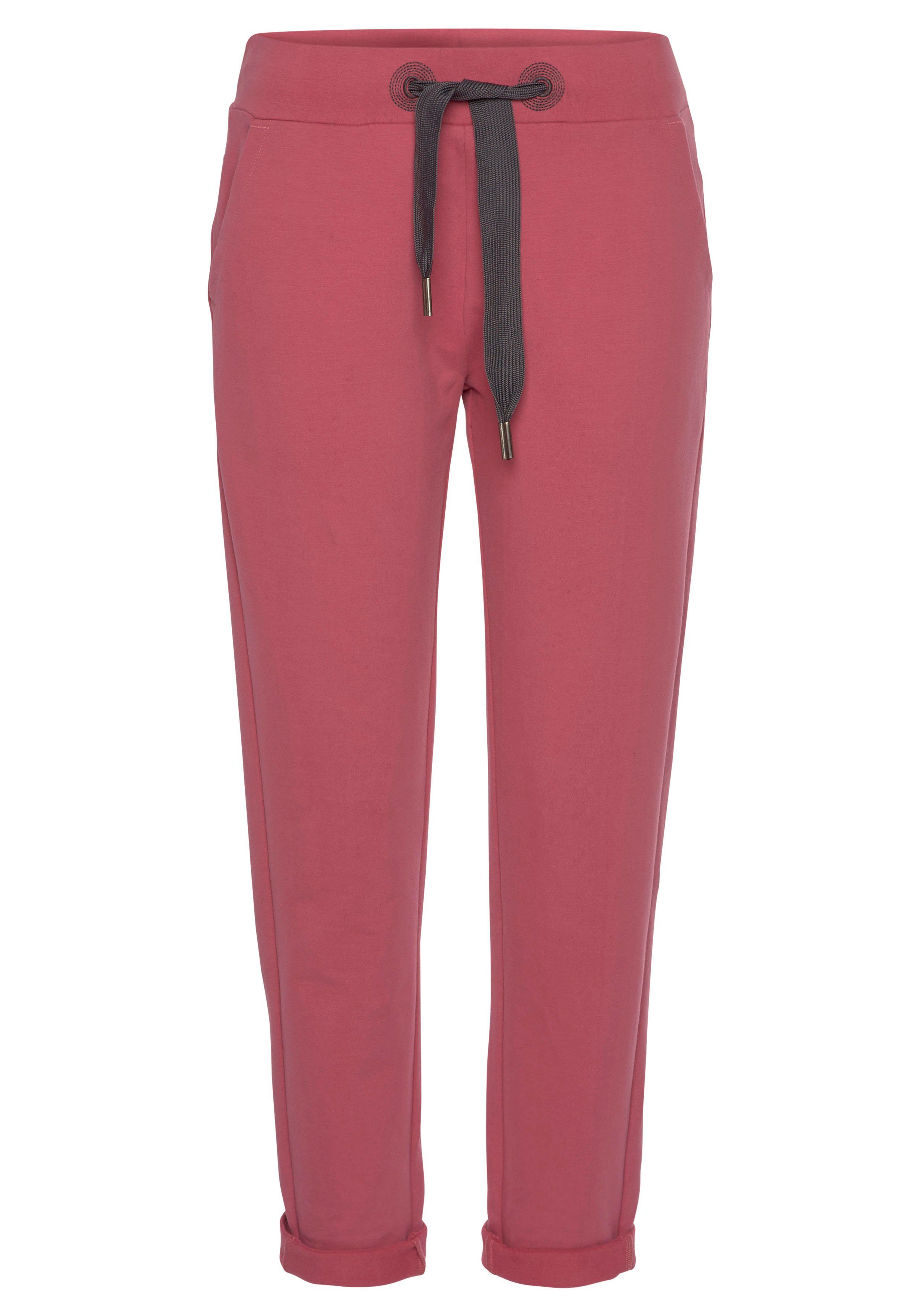 Elbsand Sweatbroek Brinja met zakken en brede trekkoorden, joggingbroek, casual pasvorm