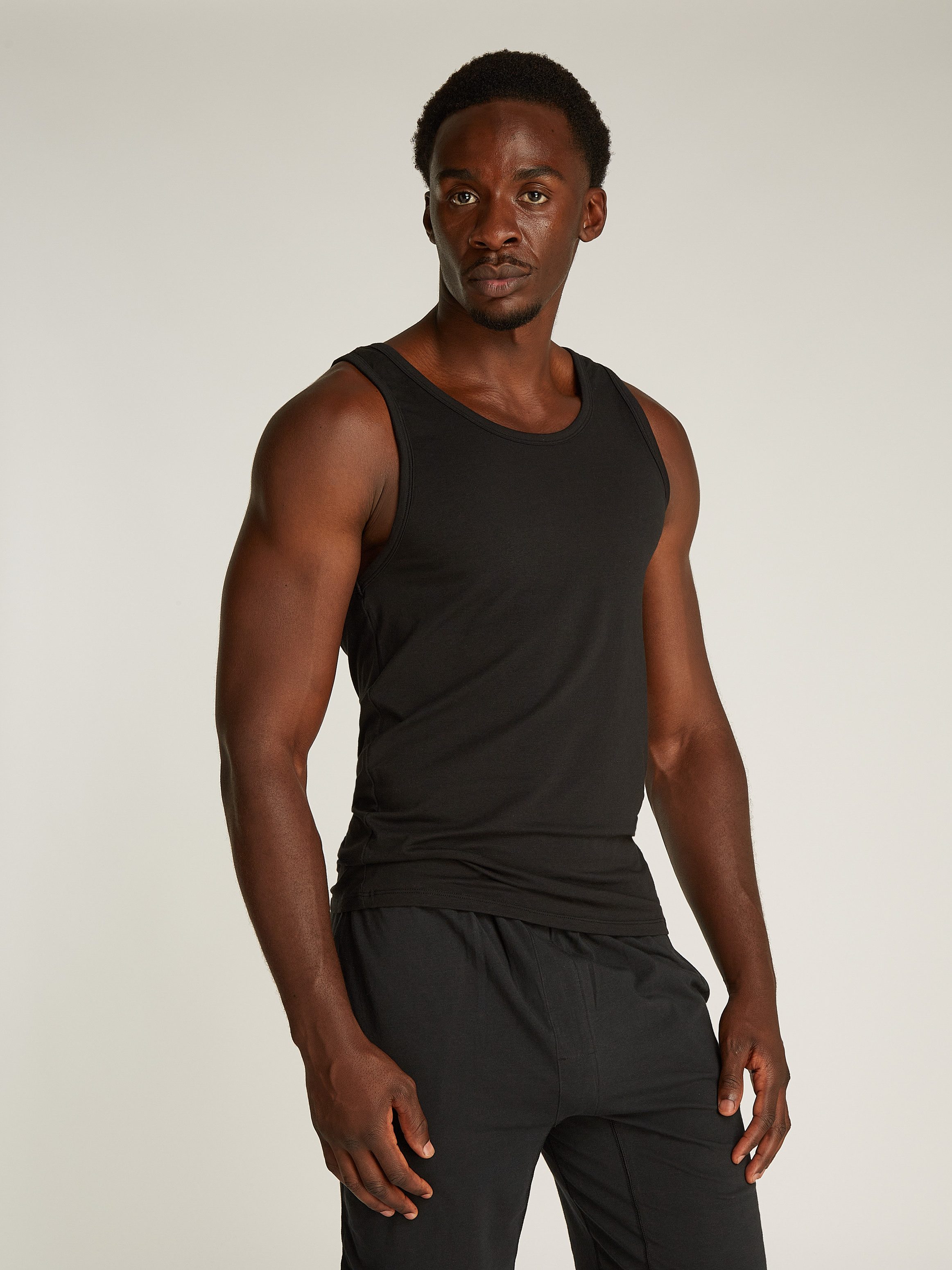 Calvin Klein T-shirt TANK 3PK met logo aan de zoom (3-delig, Set van 3)
