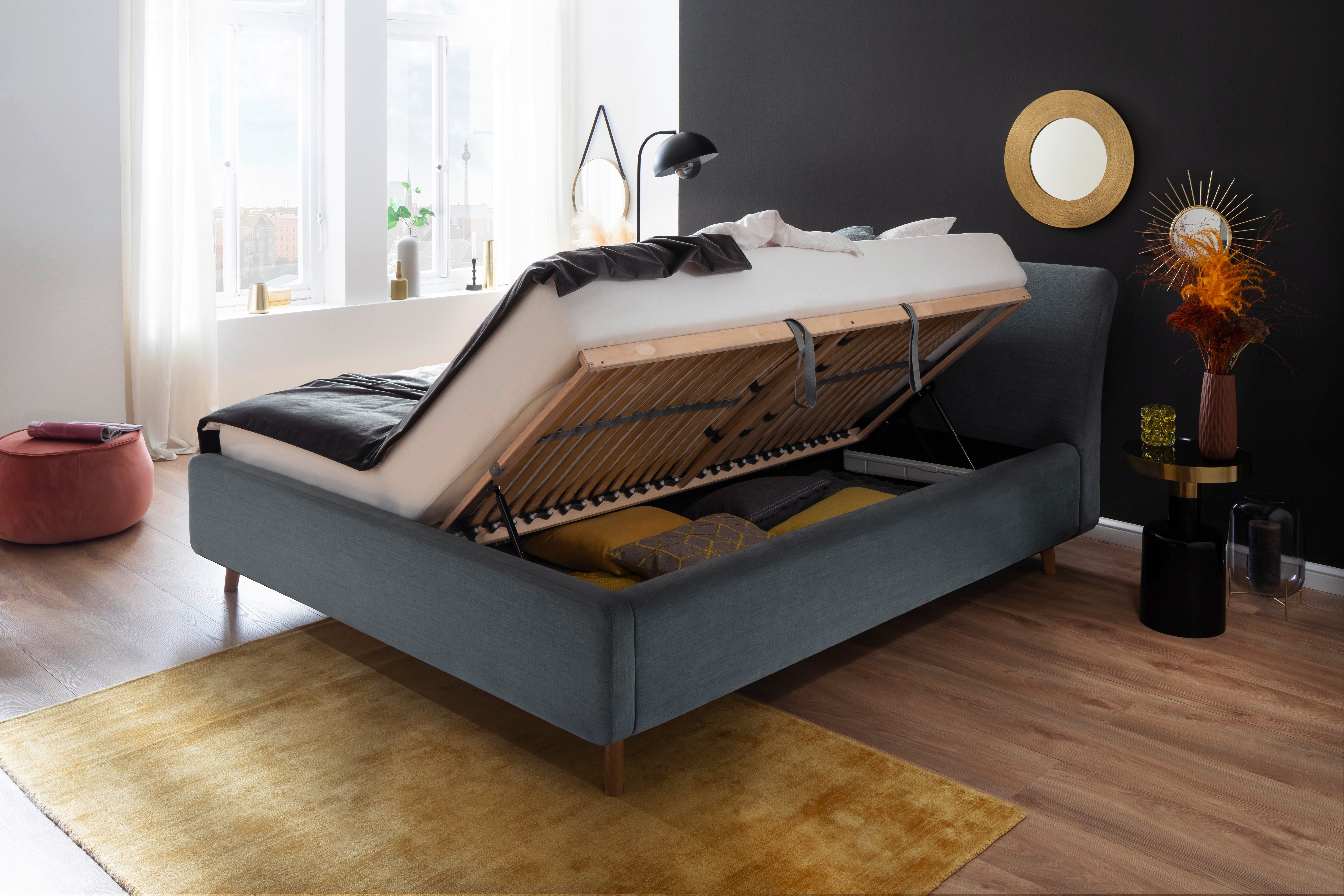 meise.möbel Gestoffeerd bed Mila met bedkist