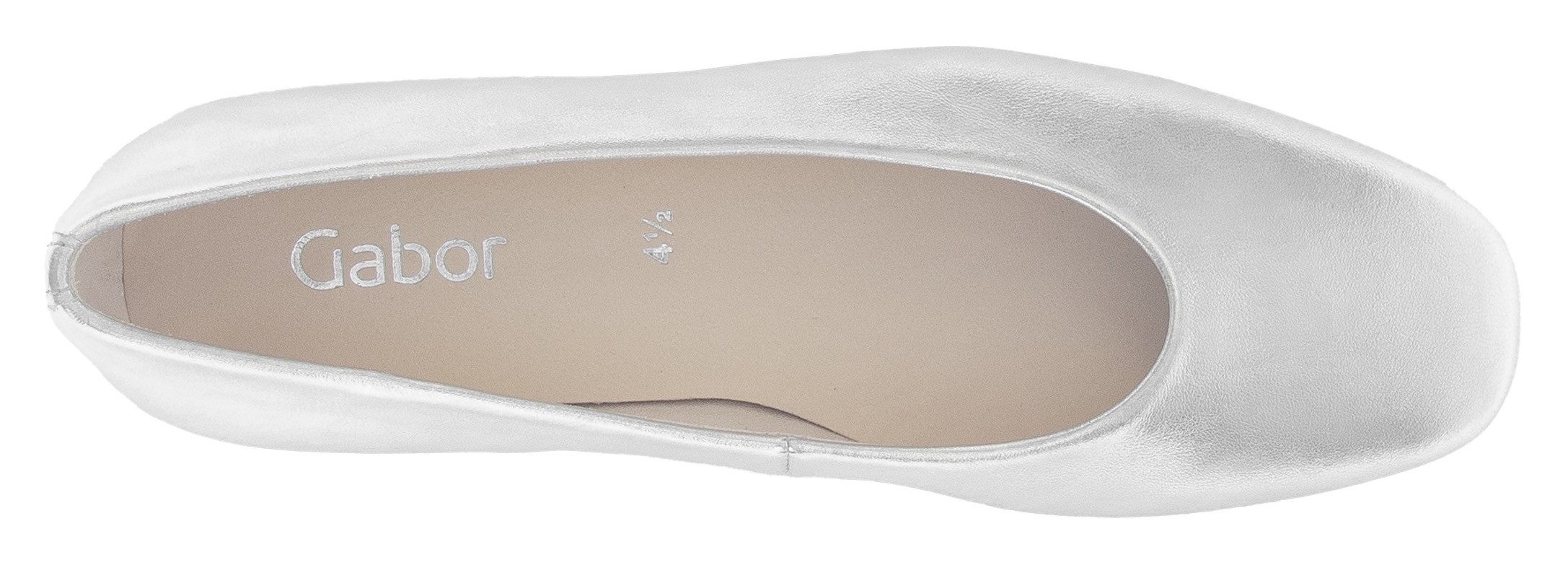 Gabor Ballerina's , blokhak, business schoen, flats, comfortabele schoen in vierkante vorm