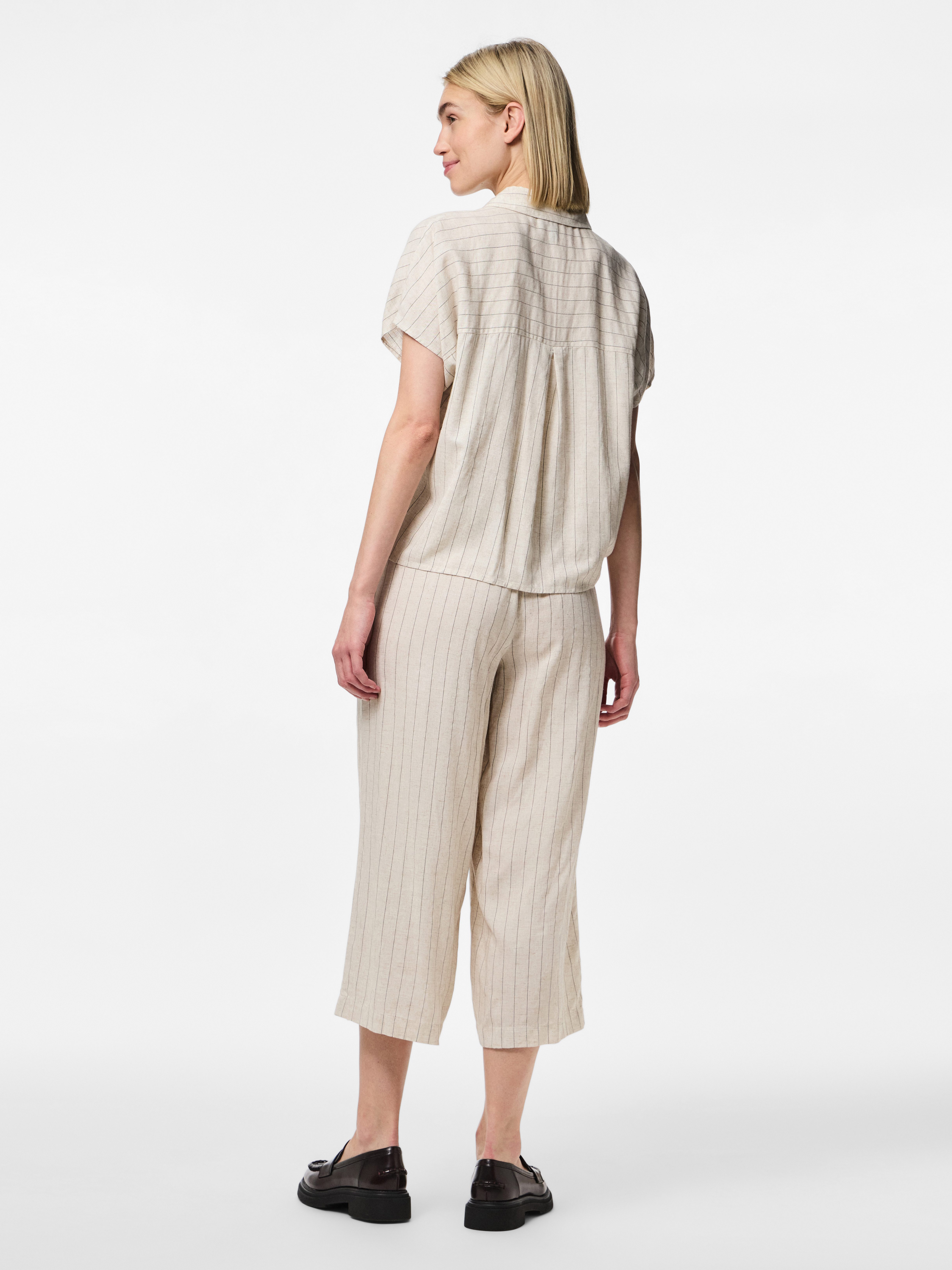 pieces Comfortbroek PCPIA HW WIDE CULOTTE WVN NOOS