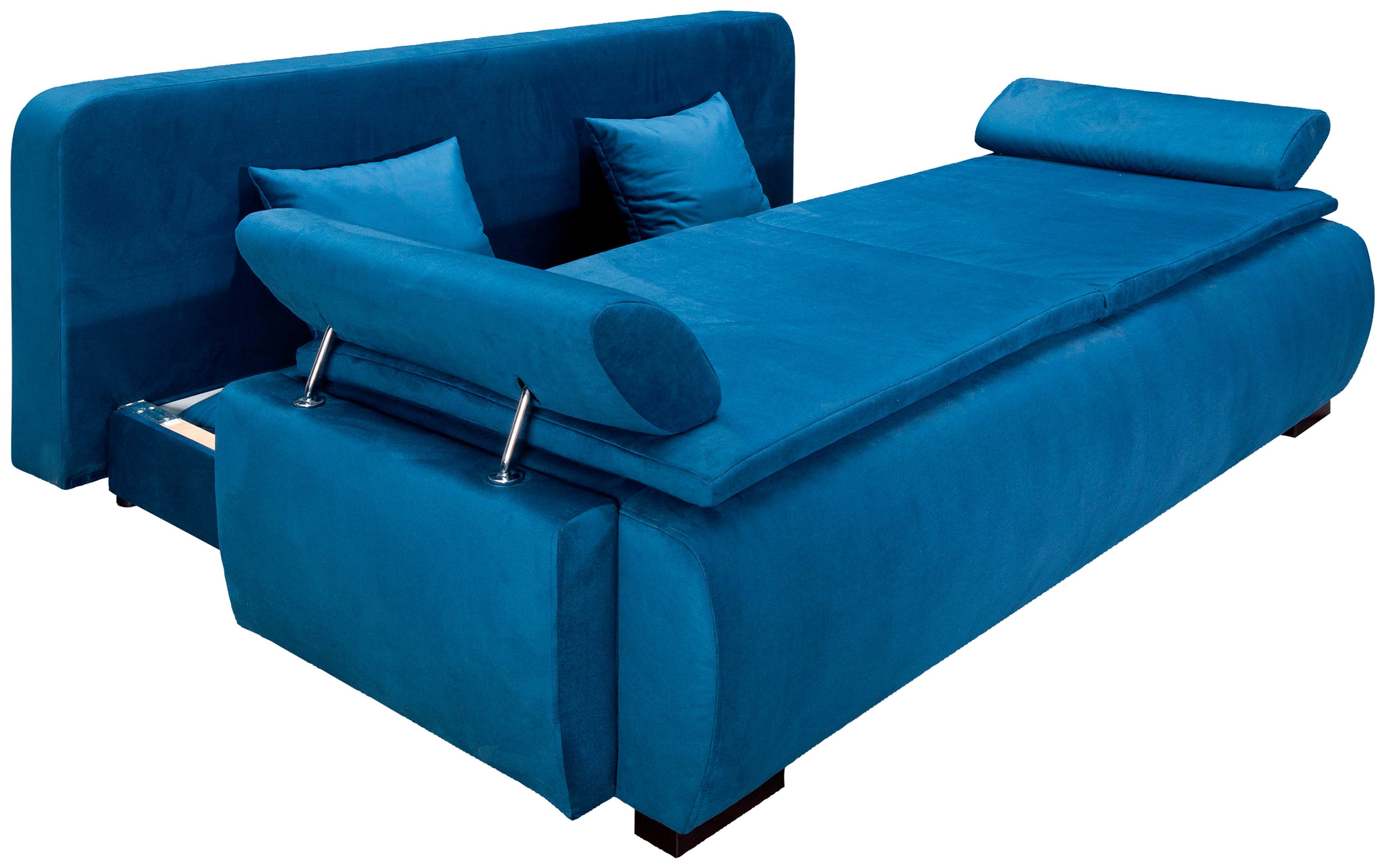 INOSIGN Slaapbank Romeo met boxspringopbouw, slaapfunctie & bedkist, bank met bedfunctie