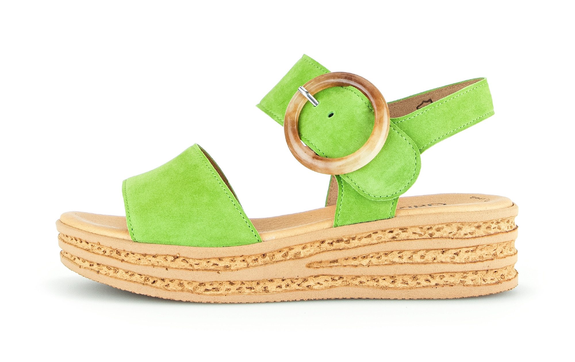 Gabor Sleehaksandaaltjes , plateau, zomerschoen, sandaal met trendy decoratieve gesp