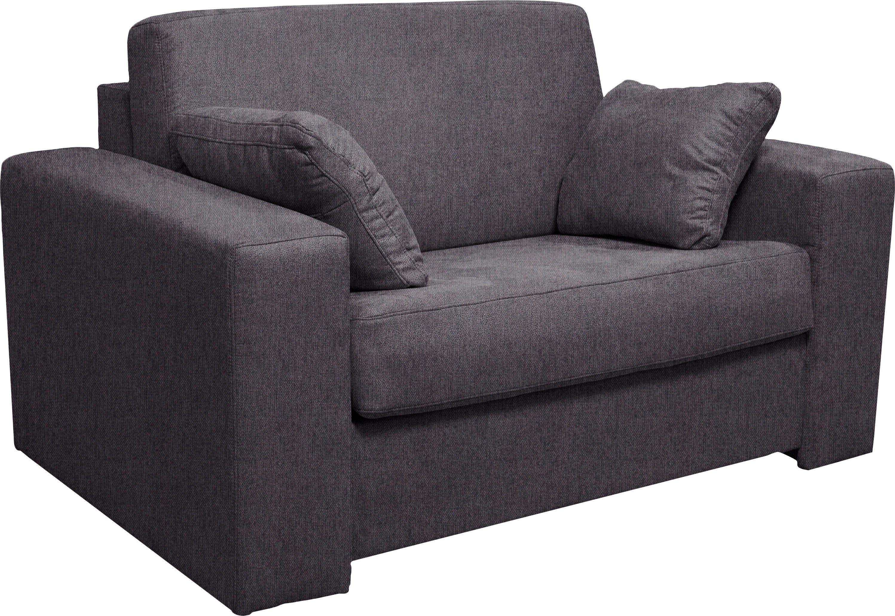 Home affaire Fauteuil Roma matras hoogte 140 cm Bedfunctie, met vering, Afmeting liggend ca. 83x198 cm