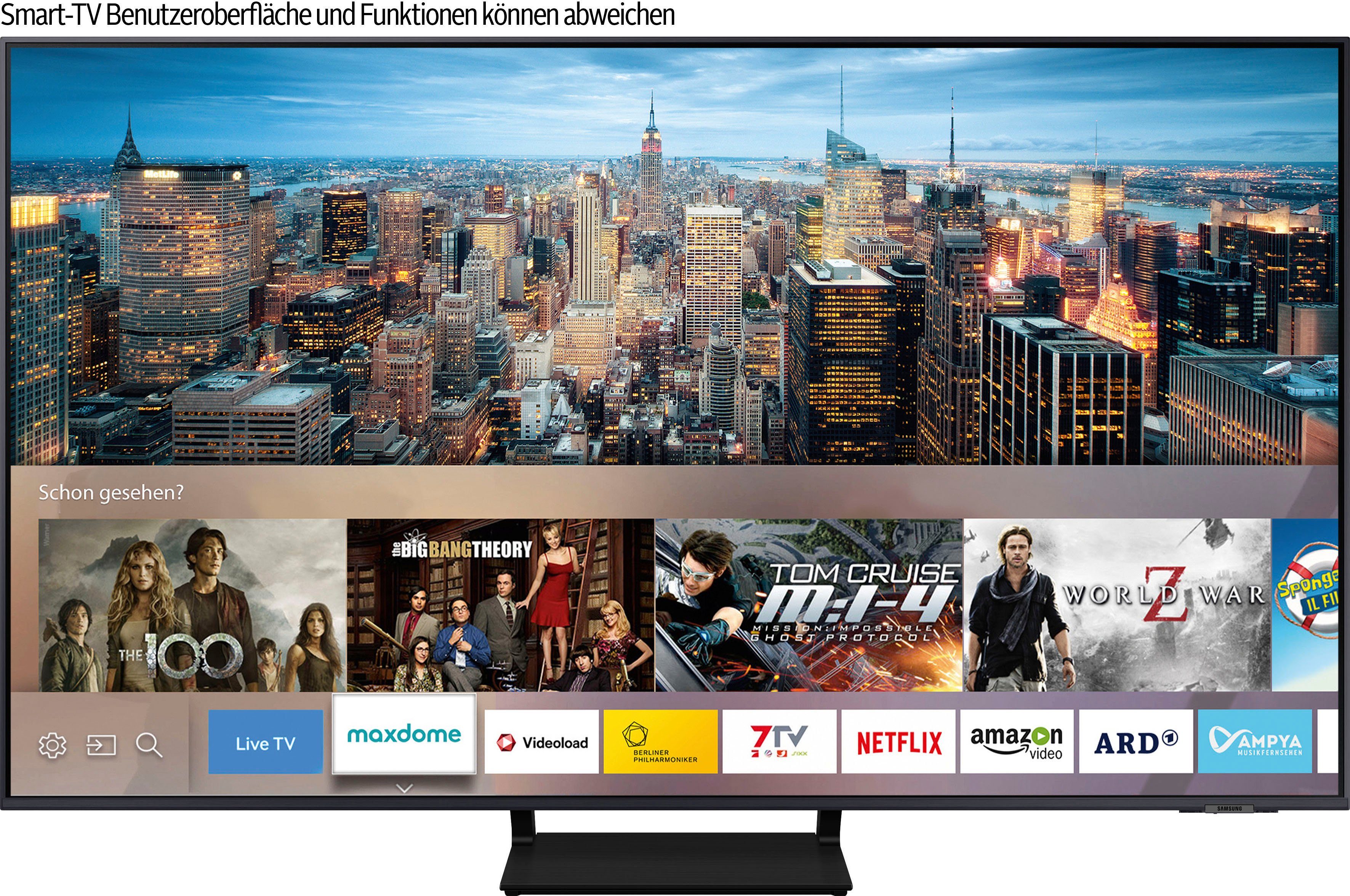 Samsung QLED-TV GQ55Q70AAT, 138 cm / 55", 4K Ultra HD, Smart TV, Quantum HDR, Quantum Processor 4K, Dual LED, 100% kleurvolume