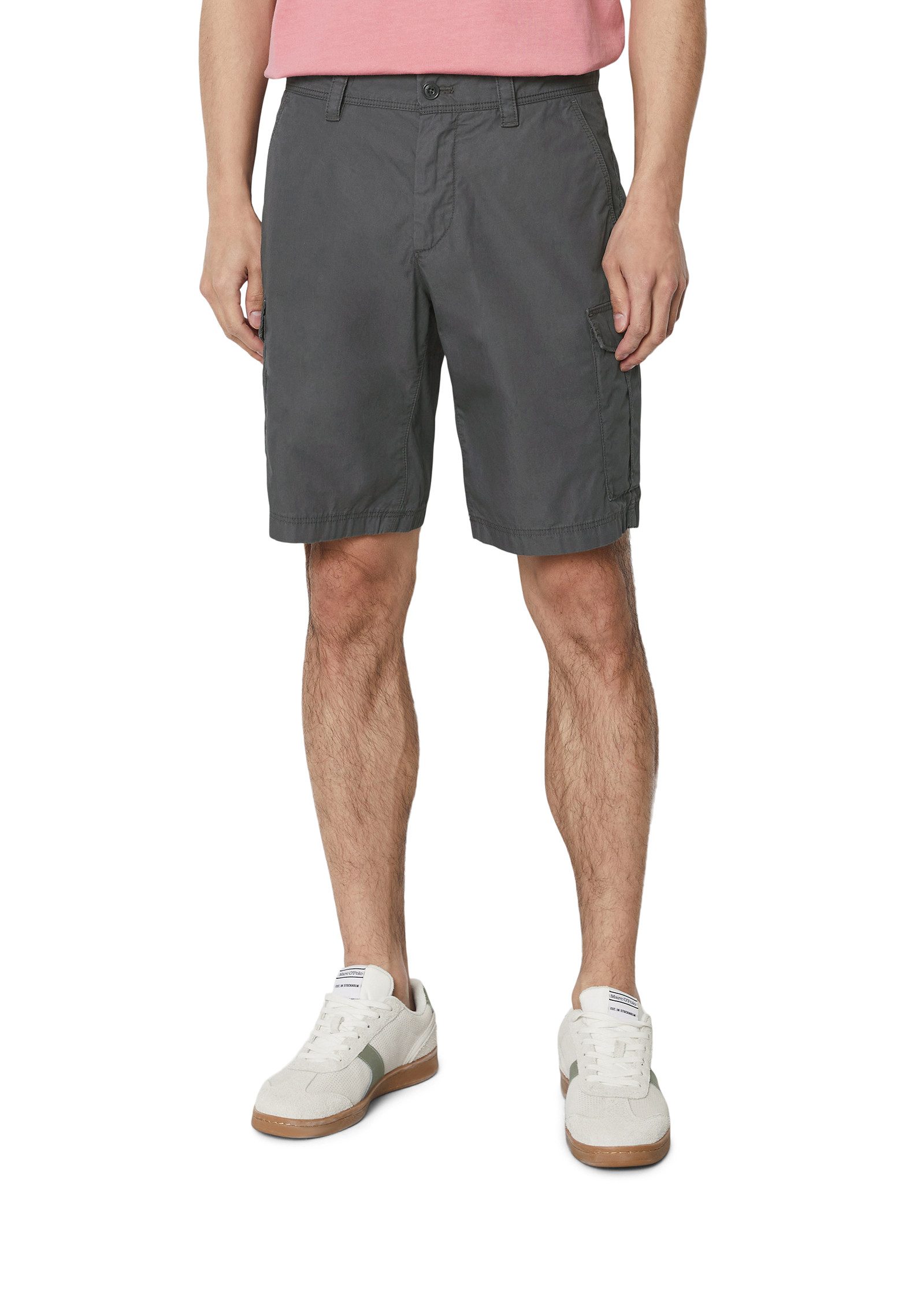 Marc O'Polo Cargoshort RESO Cargo Gewassen look heren korte broeken maat 32 grijs