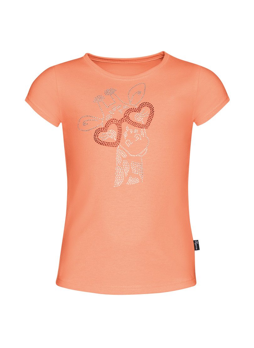 Trigema T-shirt TRIGEMA T-shirt met glinsterend giraffenprint (1-delig)