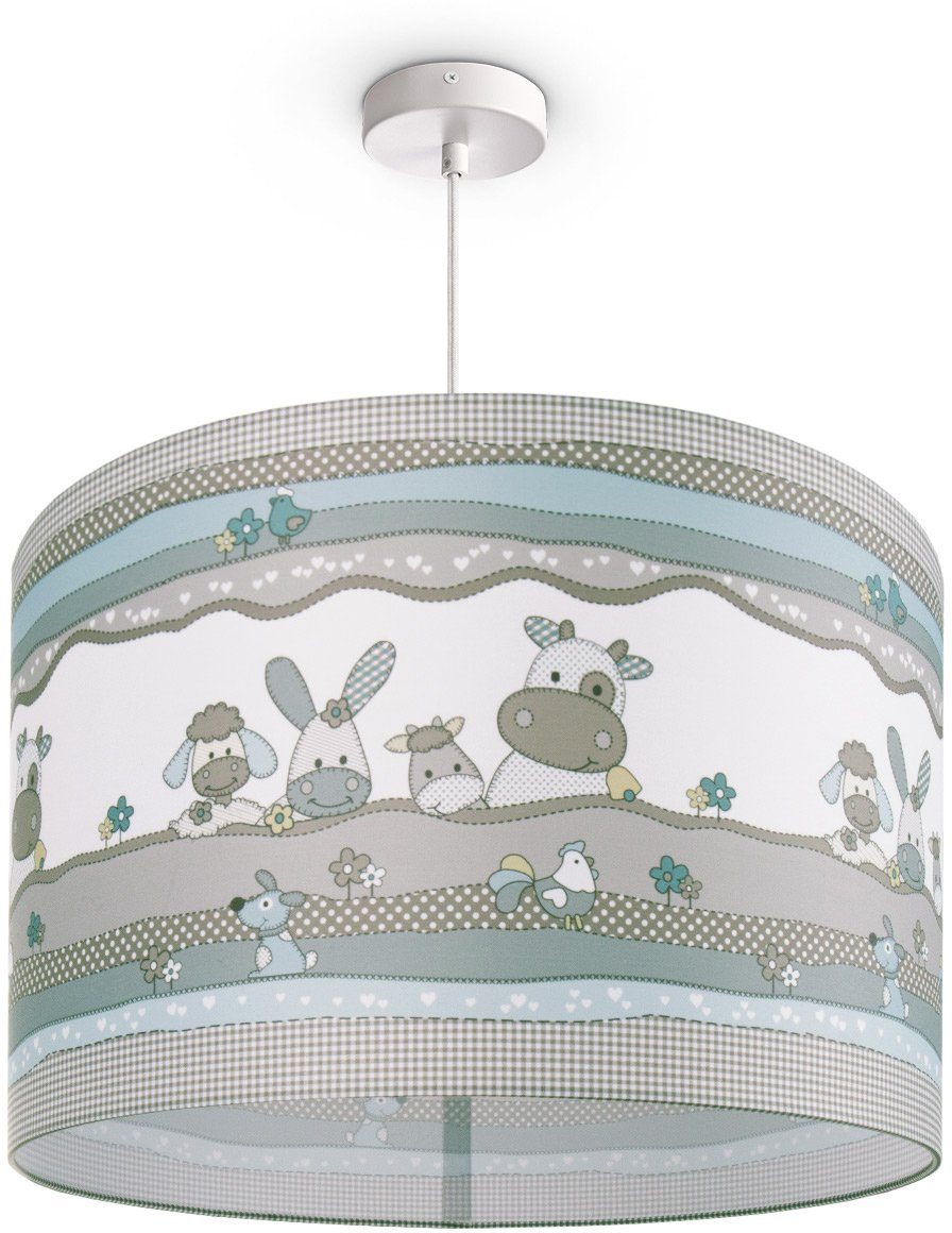 Paco Home Hanglamp Cosmo 210 Kinderlamp plafondlamp LED kinderkamer lamp dieren-motief E27