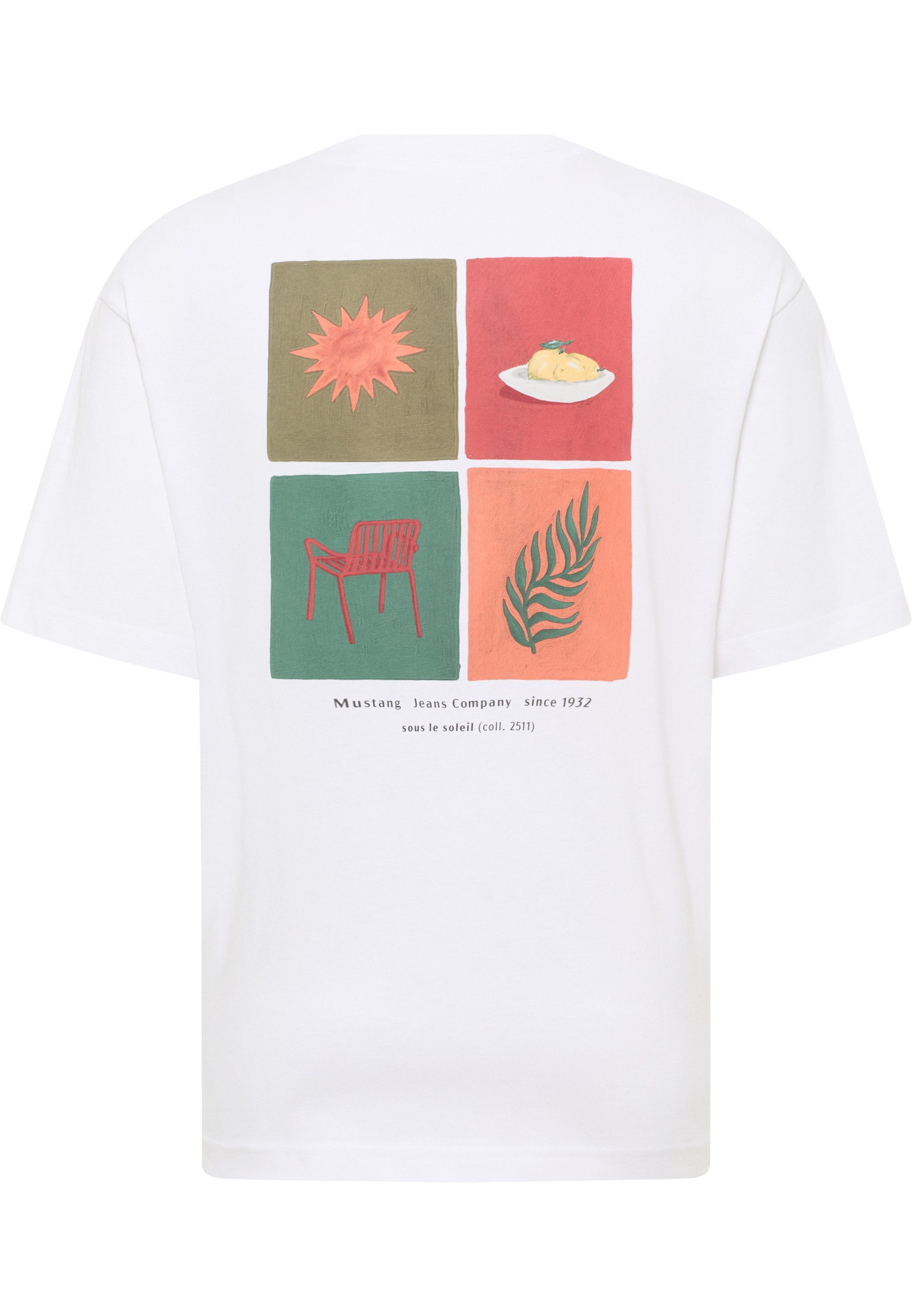 MUSTANG Shirt met korte mouwen Heren stijl Akron