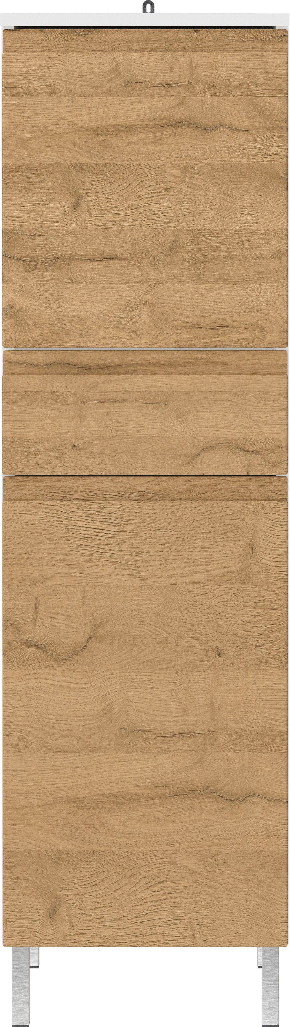 GERMANIA Halfhoge kast Torrance met verstelbare planken en poten van metaal, greeploos design