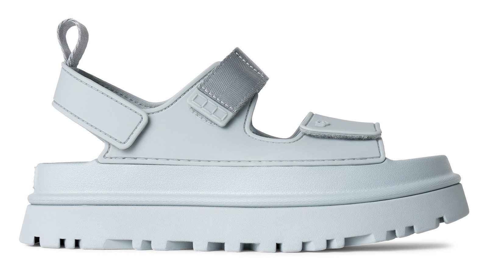 UGG Plateausandalen Goldenglow , zomerschoen, strandschoen, plateausandaal met klittenbandsluitingen dames sandalen met plateau maat 7 (38) blauw