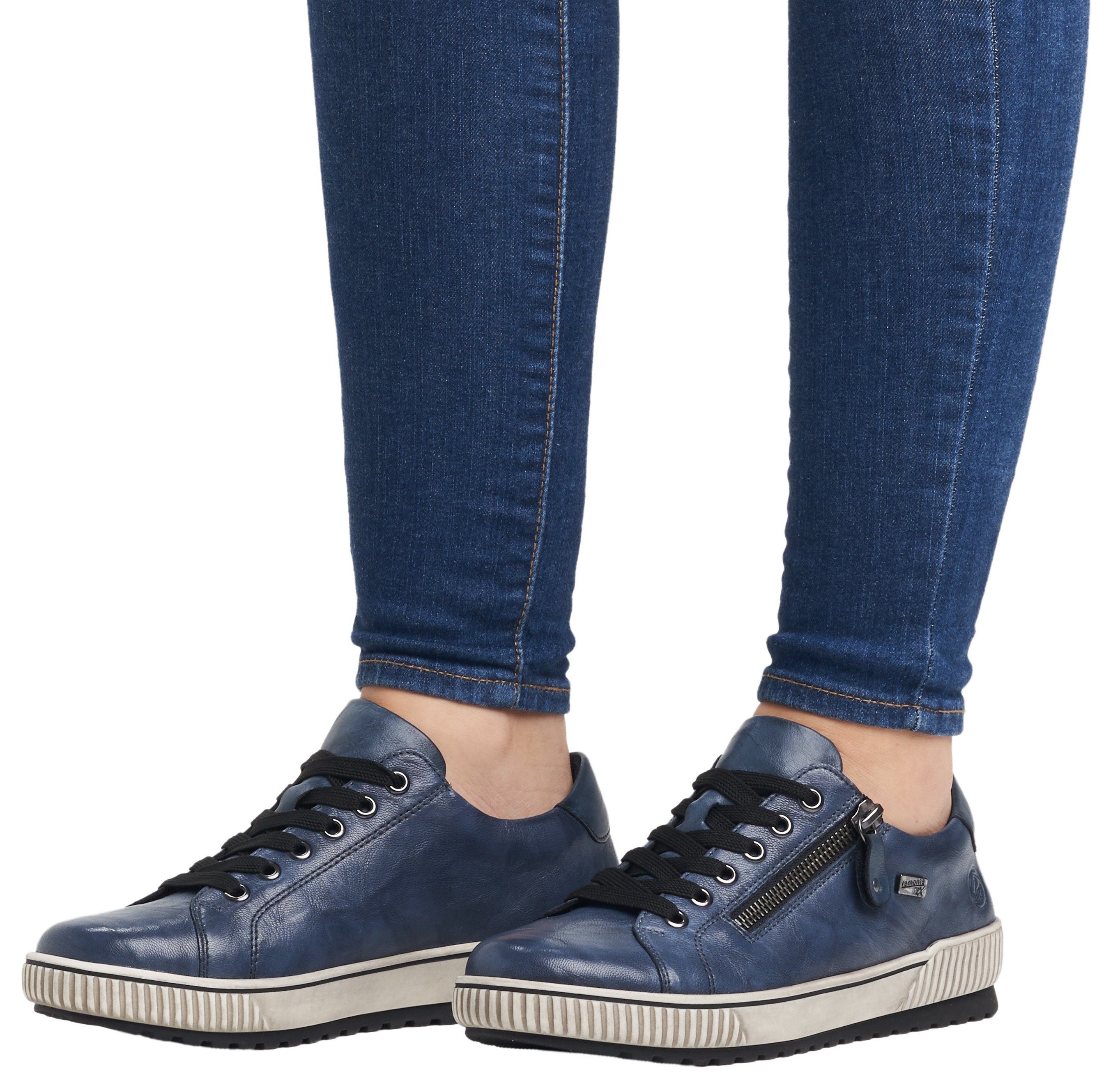 Remonte Plateausneakers vrijetijdsschoen, lage schoen, veterschoen met buitenrits