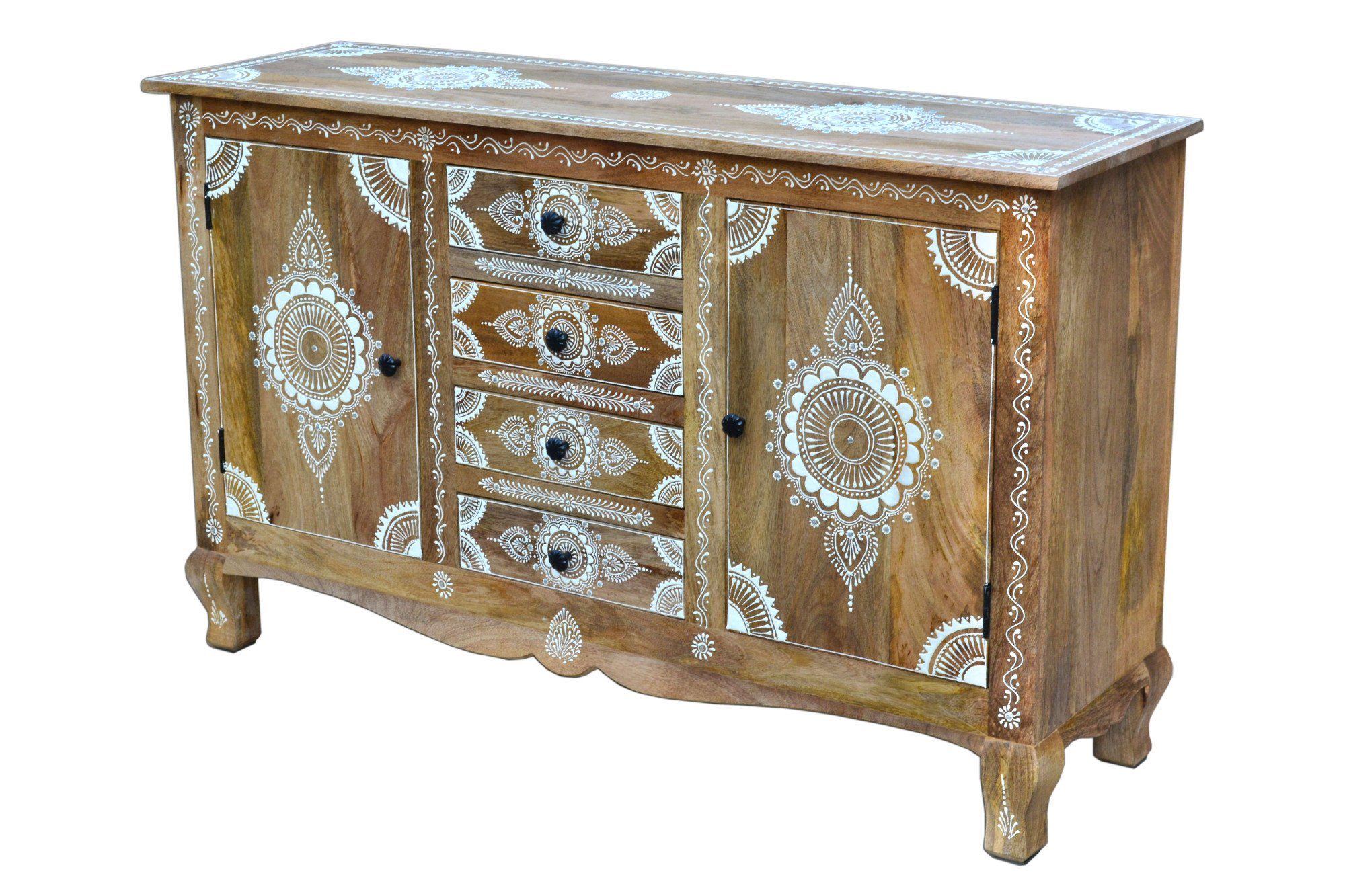 Home affaire Dressoir Gullaba Commode, handgeschilderd, breedte 140 cm