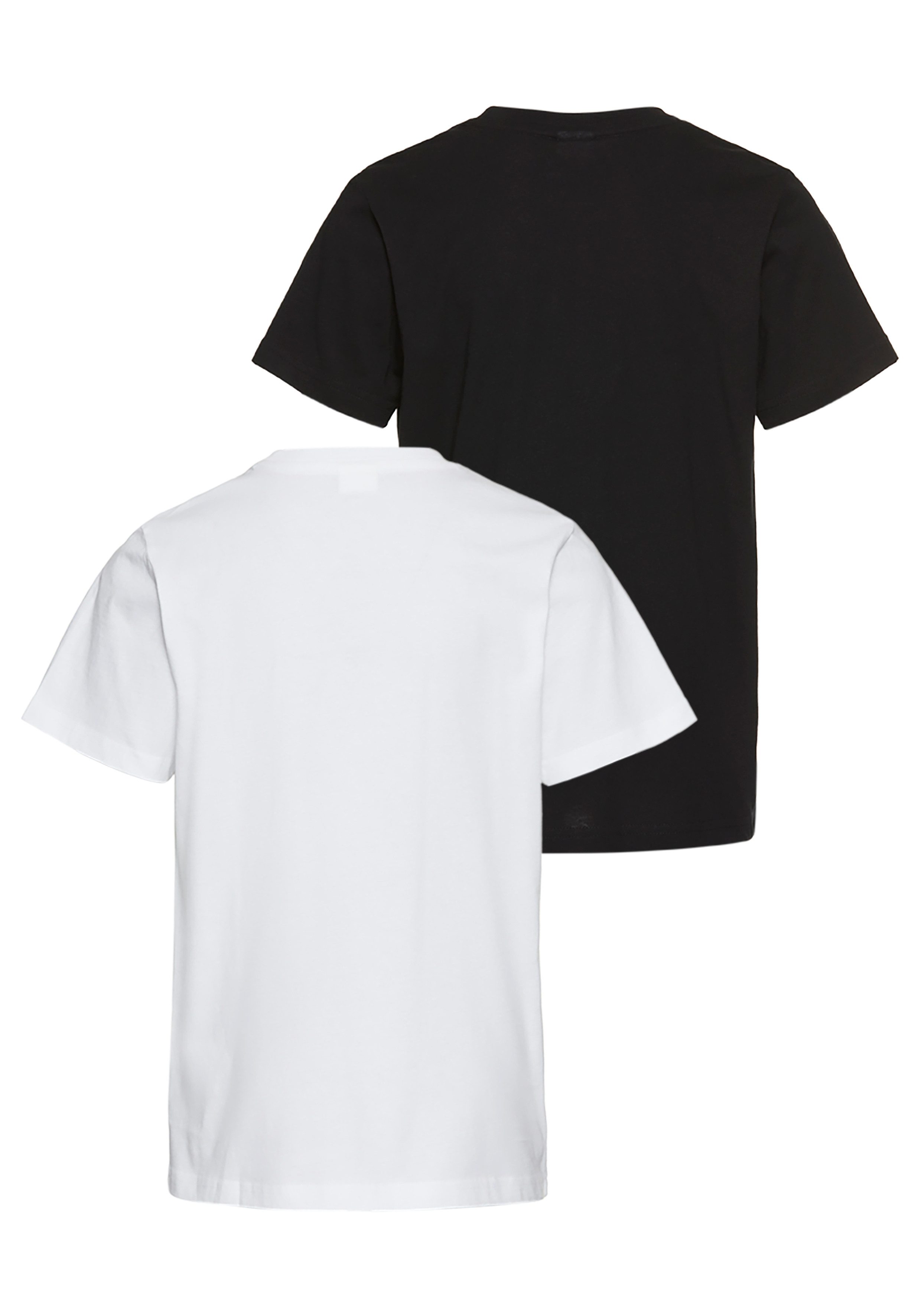 KangaROOS T-shirt 2-pack T-shirts met kleine borduursel (set, 2-delig)