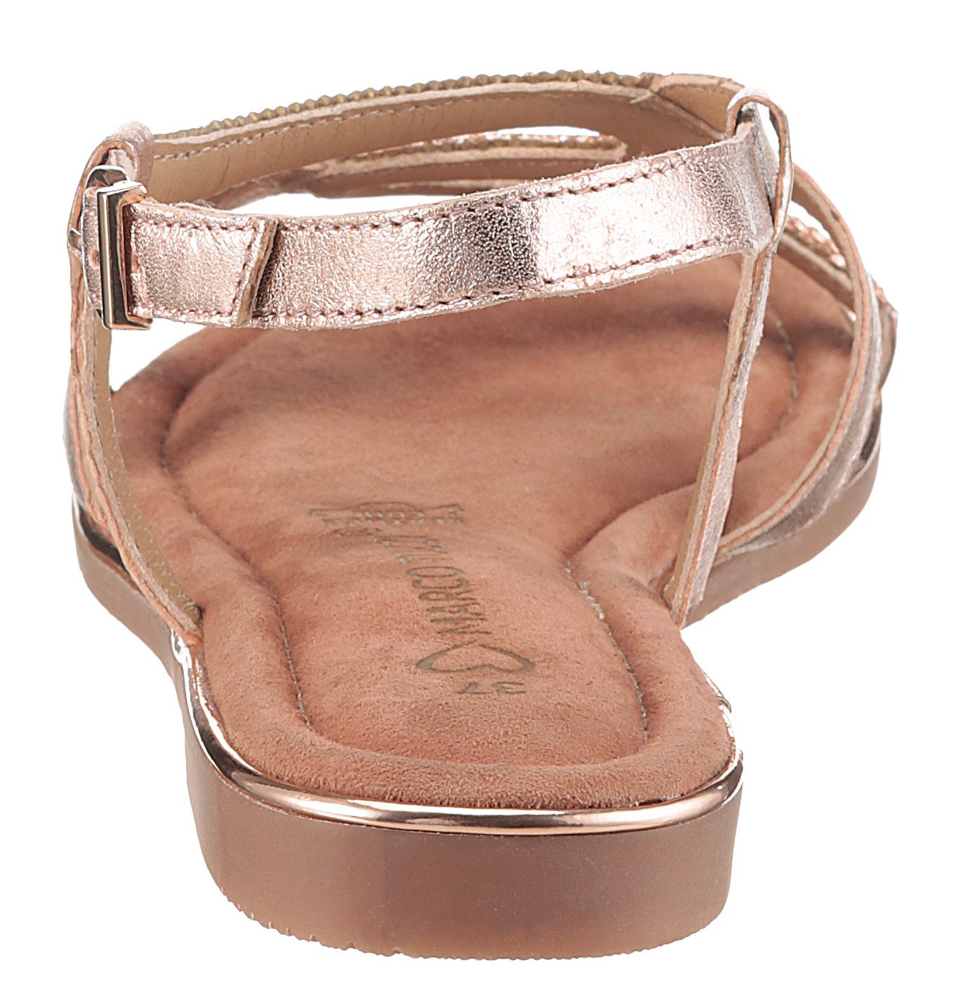 Marco Tozzi Sandalen , blokhak, sandalette, feestdagenschuh bezet met strasssteentjes