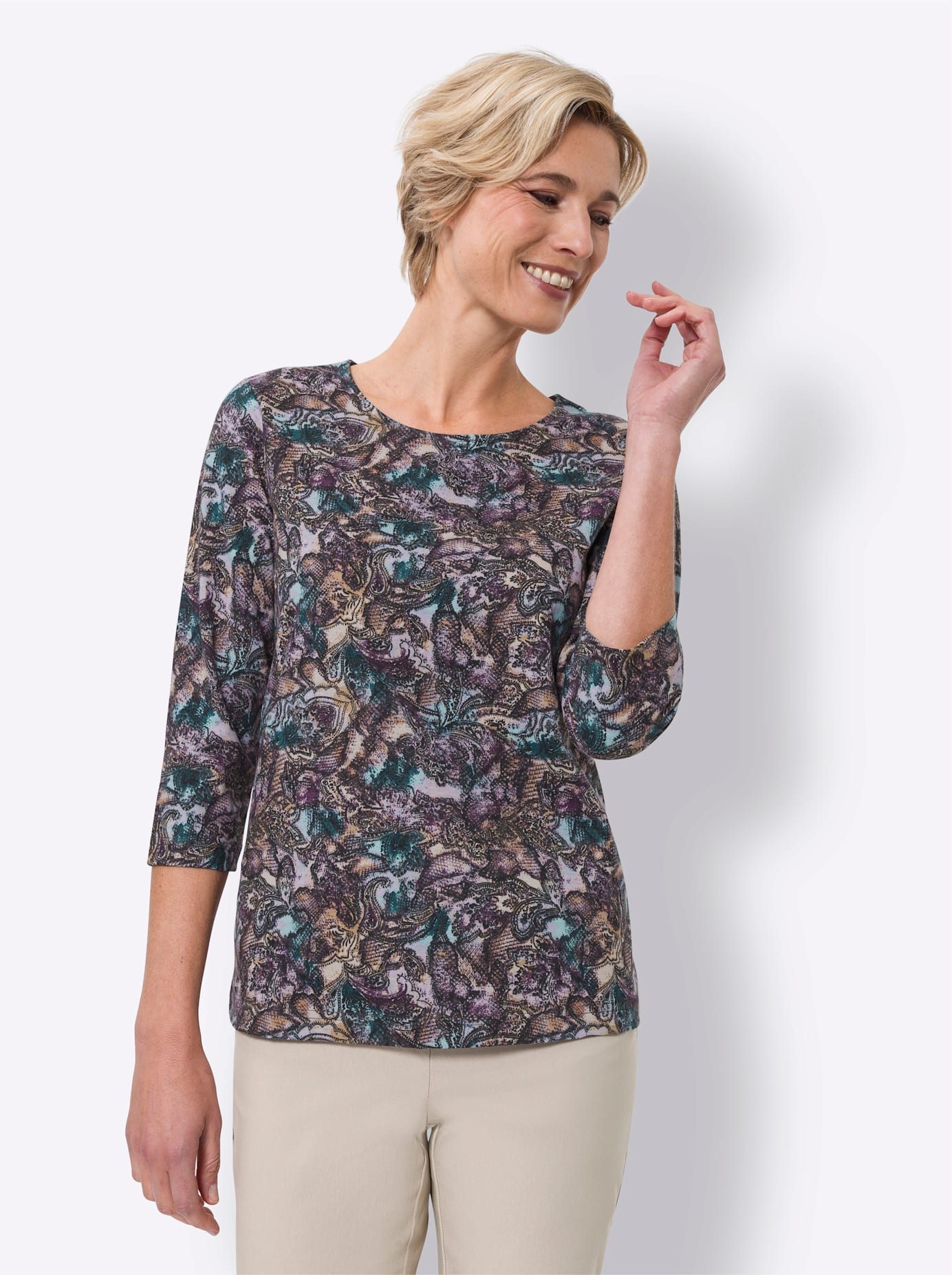 Classic Basics Shirt met 3/4 mouwen Shirt met 3/4-mouwen (1-delig)