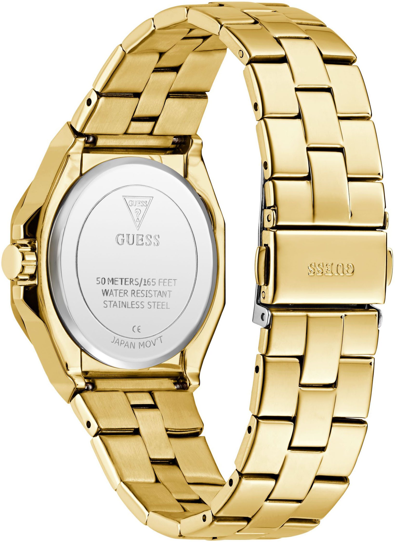 Guess Kwartshorloge Empress Horloge, dameshorloge, stalen armband