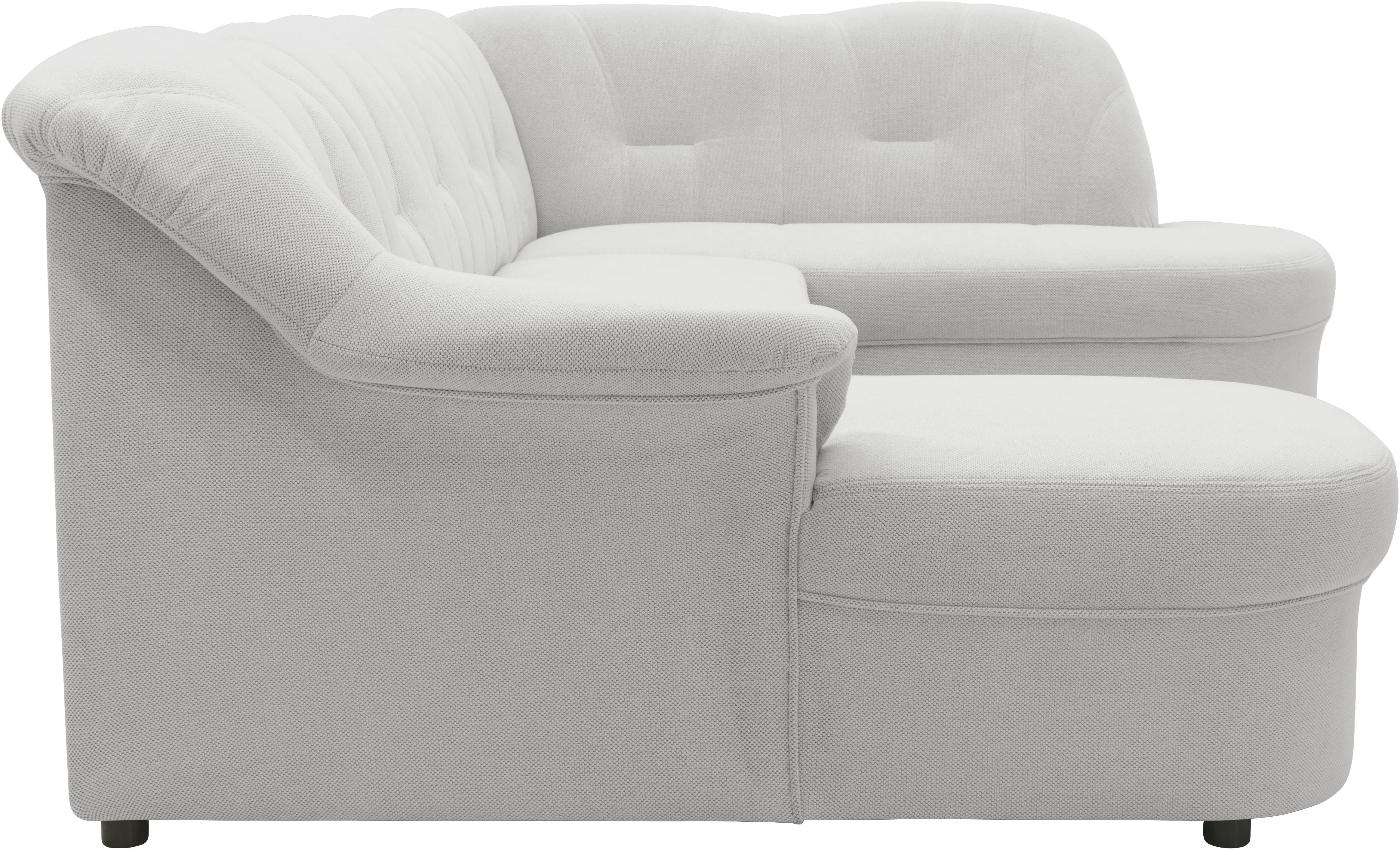 DOMO collection Zithoek Flores ook in leren bekleding, B/D/H: 293/180/86 cm, U-vorm (3 stuks)