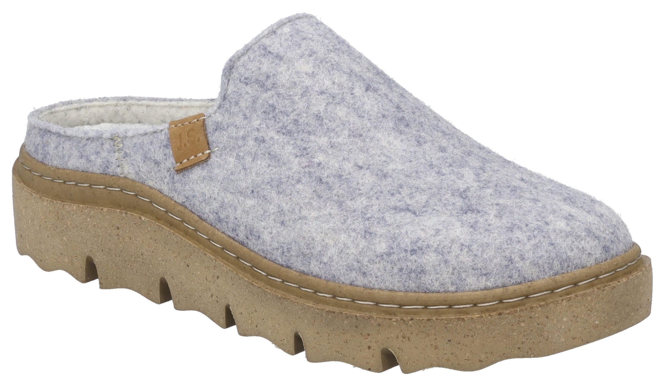 Josef Seibel Pantoffels Carmaux 01 Klomp, pantoffel met verwisselbaar voetbed dames pantoffels maat 40 blauw
