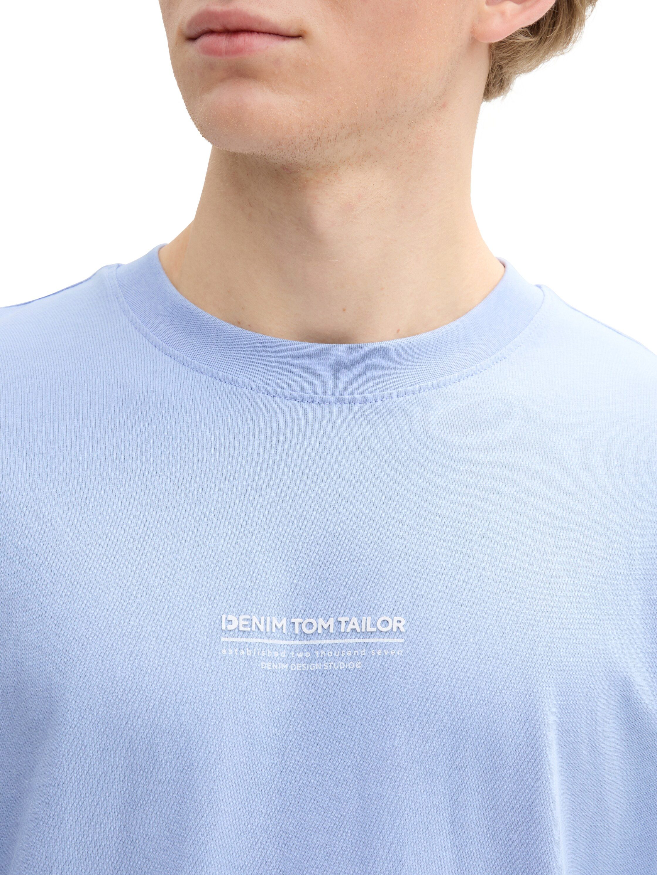 Tom Tailor Denim T-shirt met merkfrontprint