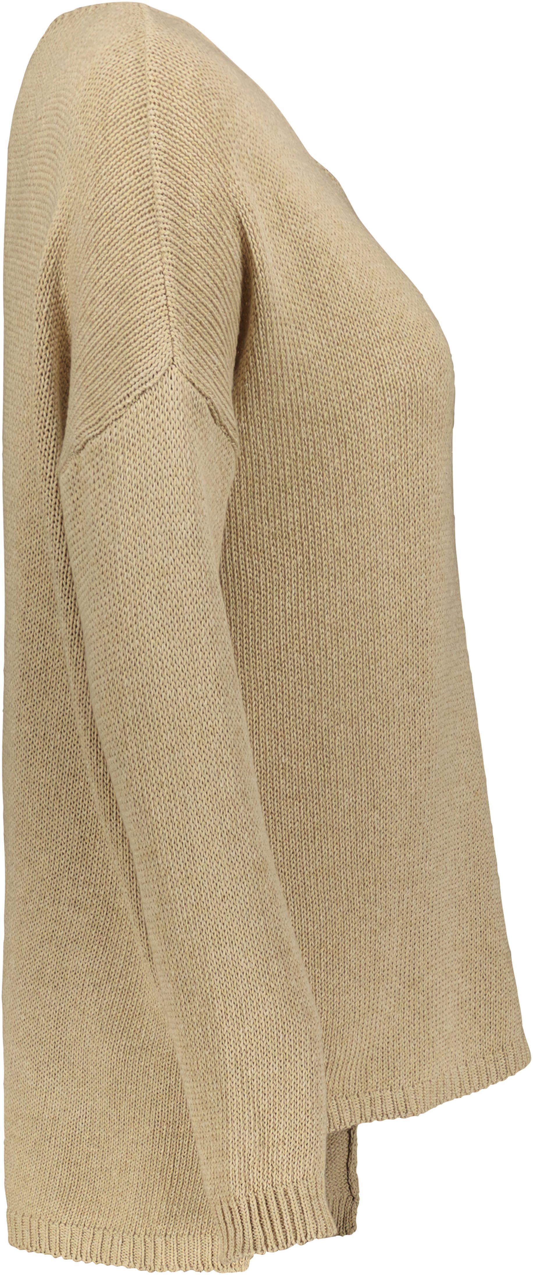 Please Jeans Trui met ronde hals PL-M49 in mooie mêlee-look, one size