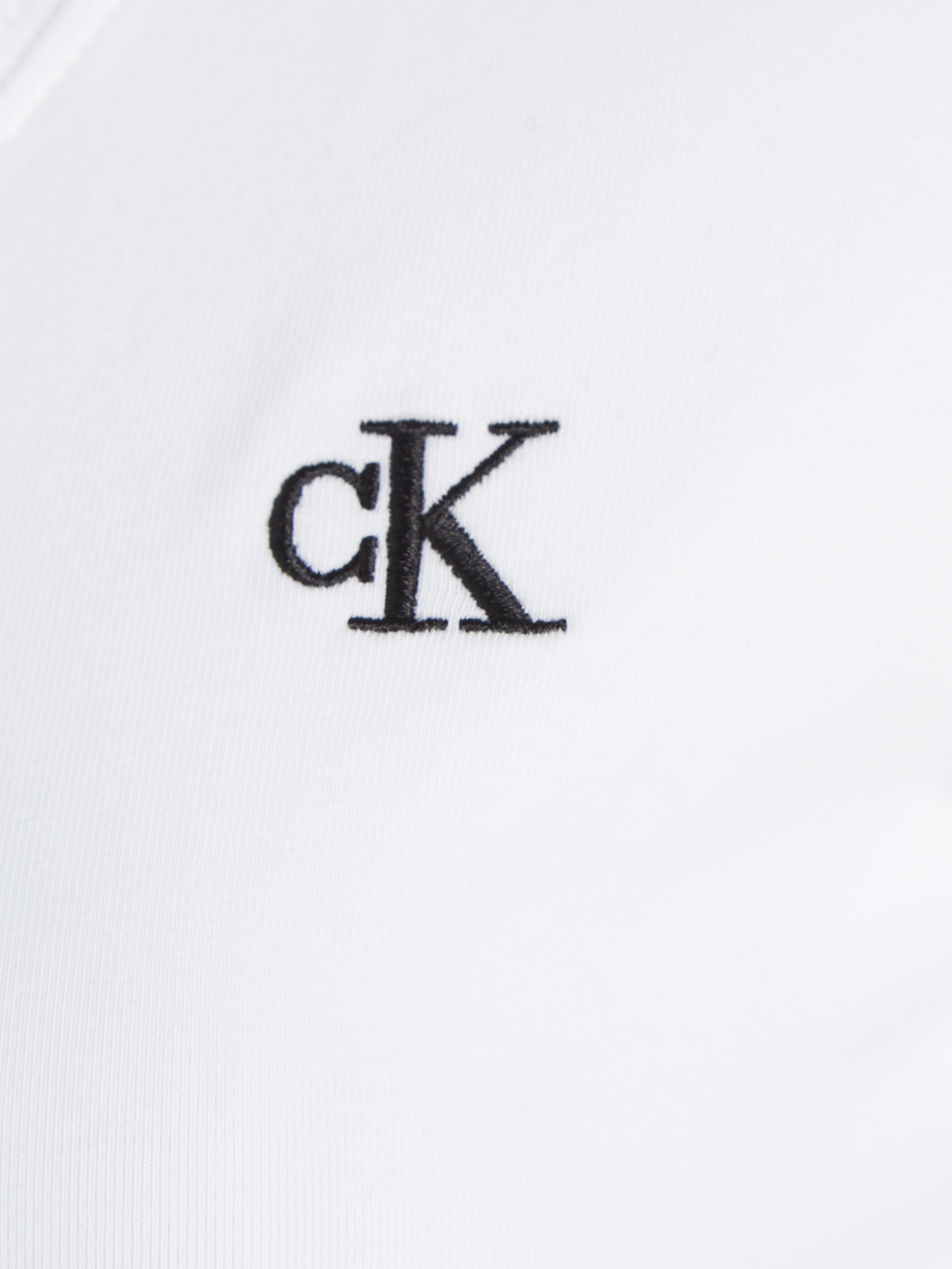 Calvin Klein Shirt met V-hals CK EMBROIDERY STRETCH V-NECK met klein calvin klein-logoborduursel op borsthoogte (1-delig)