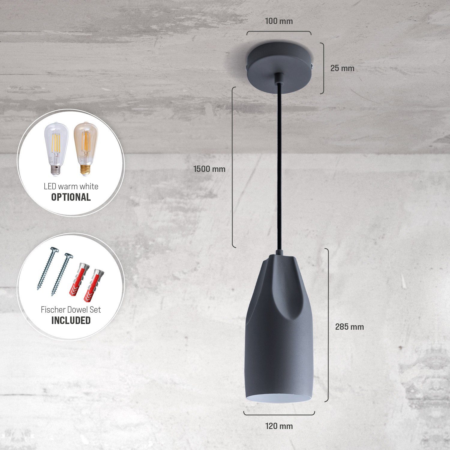 Paco Home Hanglamp HURLEY I Hanglamp eetkamer keukenlamp hangend Eettafellamp binnenin in goudkleur