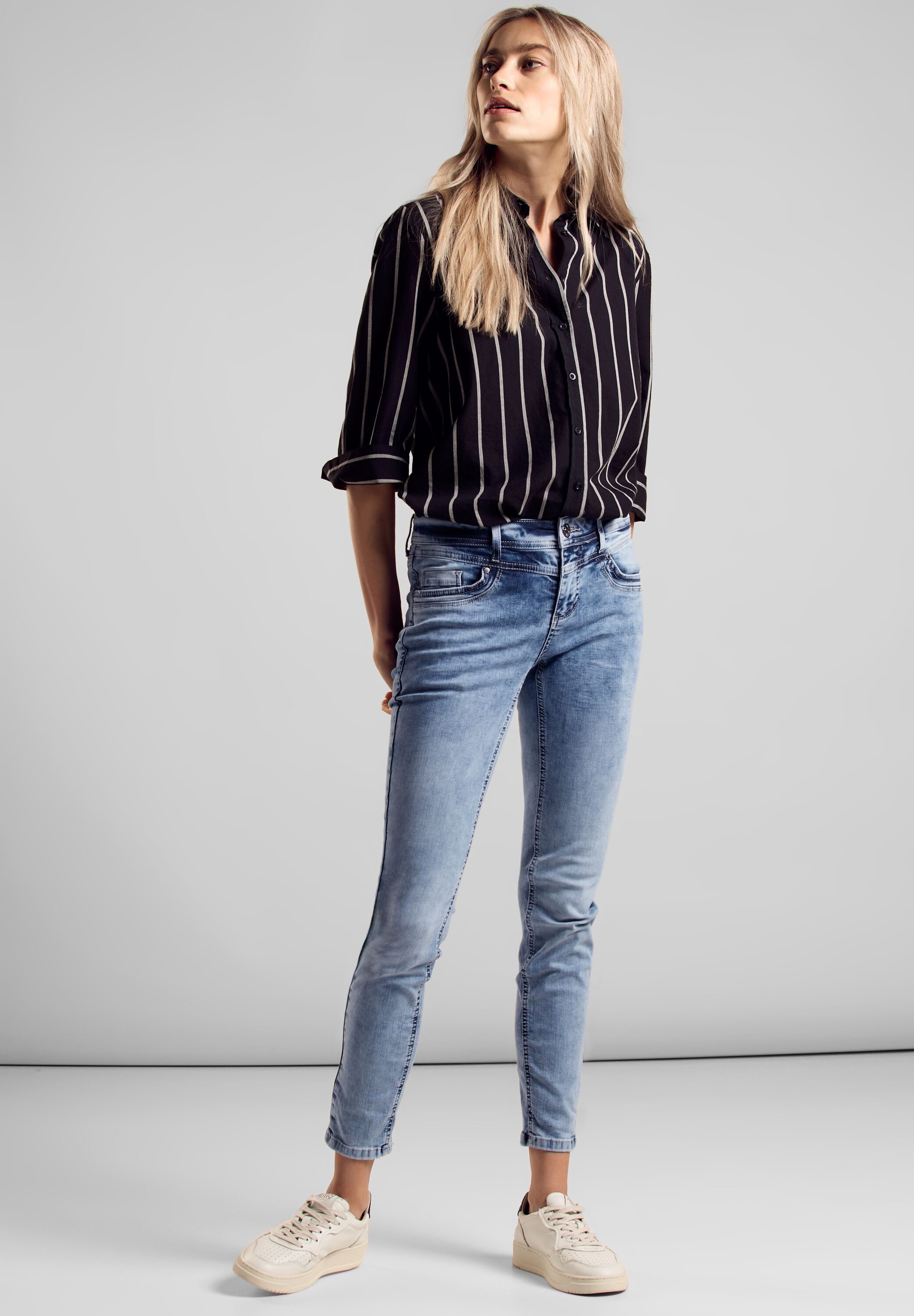 STREET ONE Skinny fit jeans Style York in five-pocketsstijl