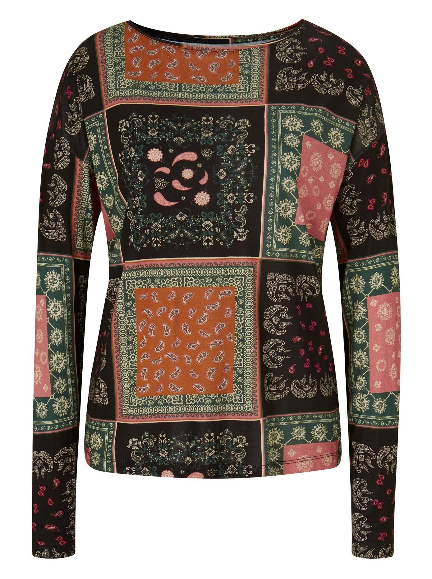 heine Shirt met ronde hals Gedessineerd shirt (1-delig)