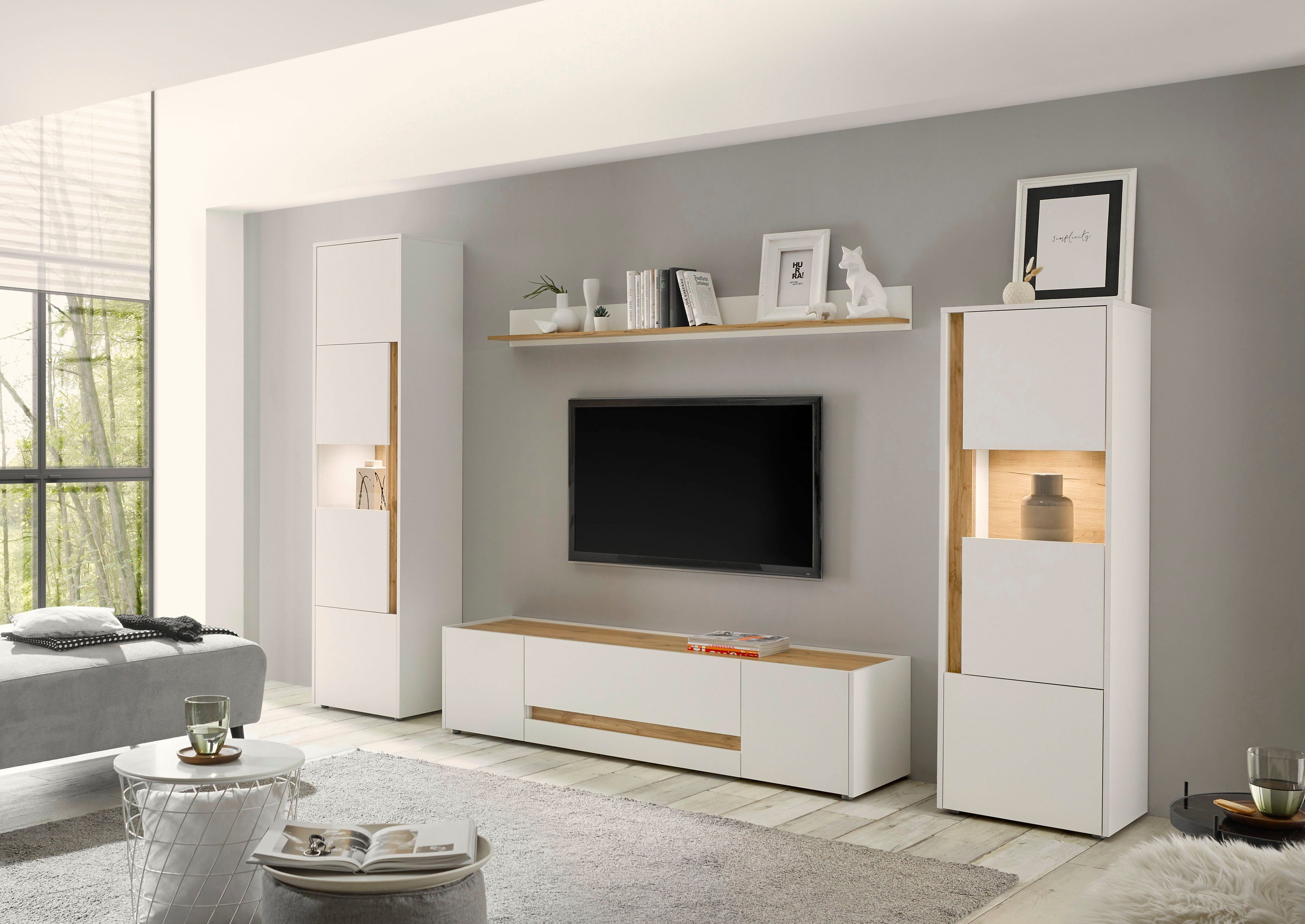INOSIGN Wandmeubel City/Giron Breedte ca. 310 cm (set, 4-delig)