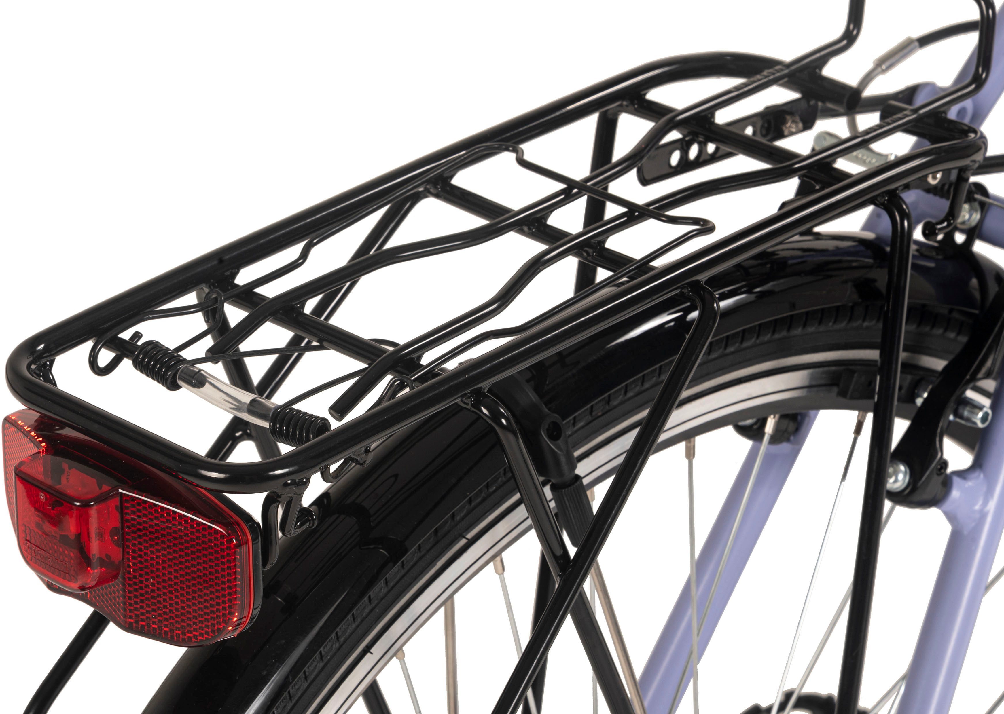 Dacapo Trekkingfiets Metropolis trekkingfiets dames aluminium frame 28'' duifblauw RH 53 cm